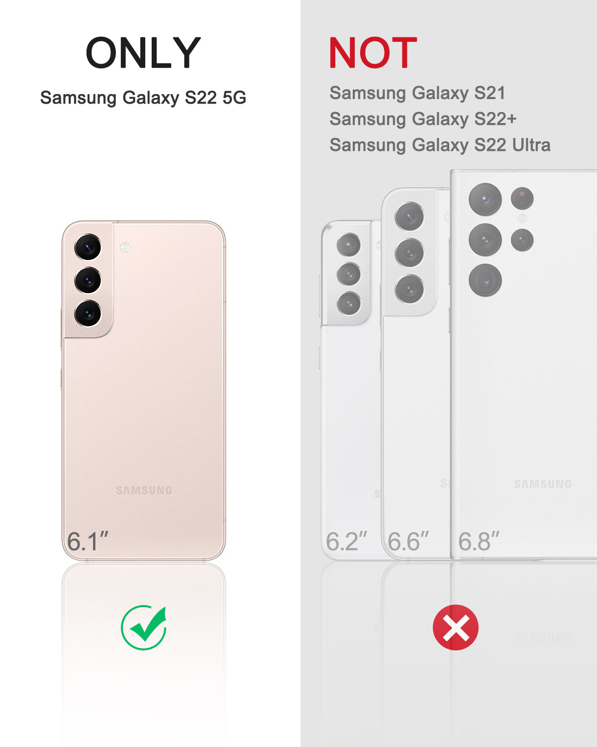 Dexnor Case for Samsung Galaxy S22 With Single Screen Protector Full Body Bumper Kickstand Heavy-duty Shockproof Rugged Cover.