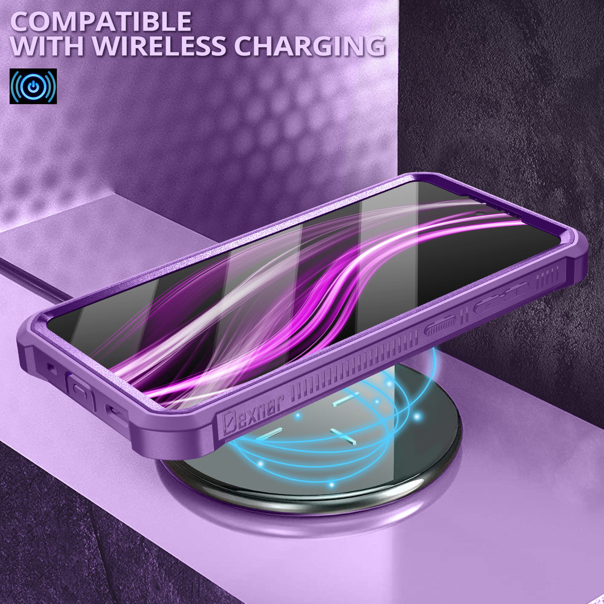 Dexnor Case for Samsung Galaxy S20 FE With Single Screen Protector Full Body Bumper Kickstand Heavy-duty Shockproof Rugged Cover