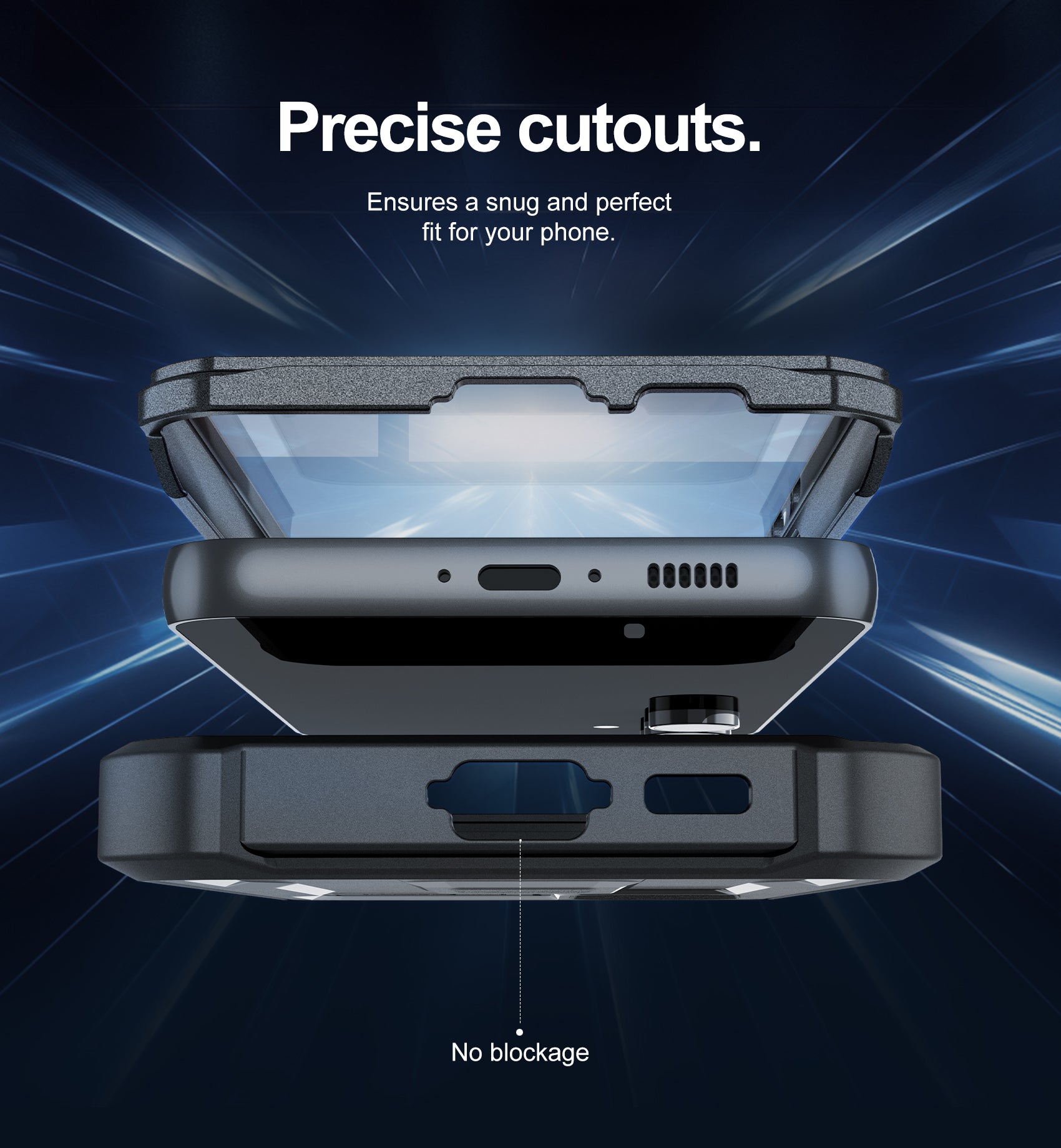 Dexnor Case for Samsung Galaxy S23 FE With Screen Protector Full Body Bumper Kickstand Heavy-duty Shockproof Rugged Cover.