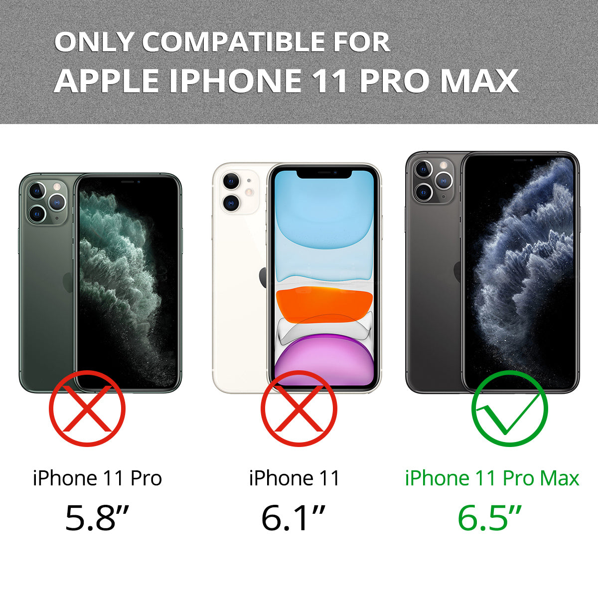 Dexnor Case for iPhone 11 Pro Max With Screen Protector Full Body Bumper Kickstand Heavy-duty Shockproof Rugged Cover.