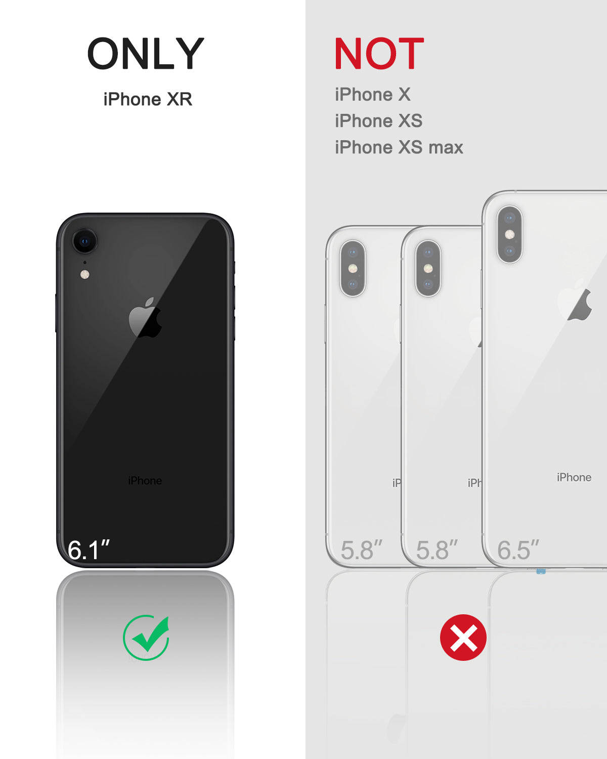 Dexnor Case for iPhone XR With Screen Protector Full Body Bumper Kickstand Heavy-duty Shockproof Rugged Cover.