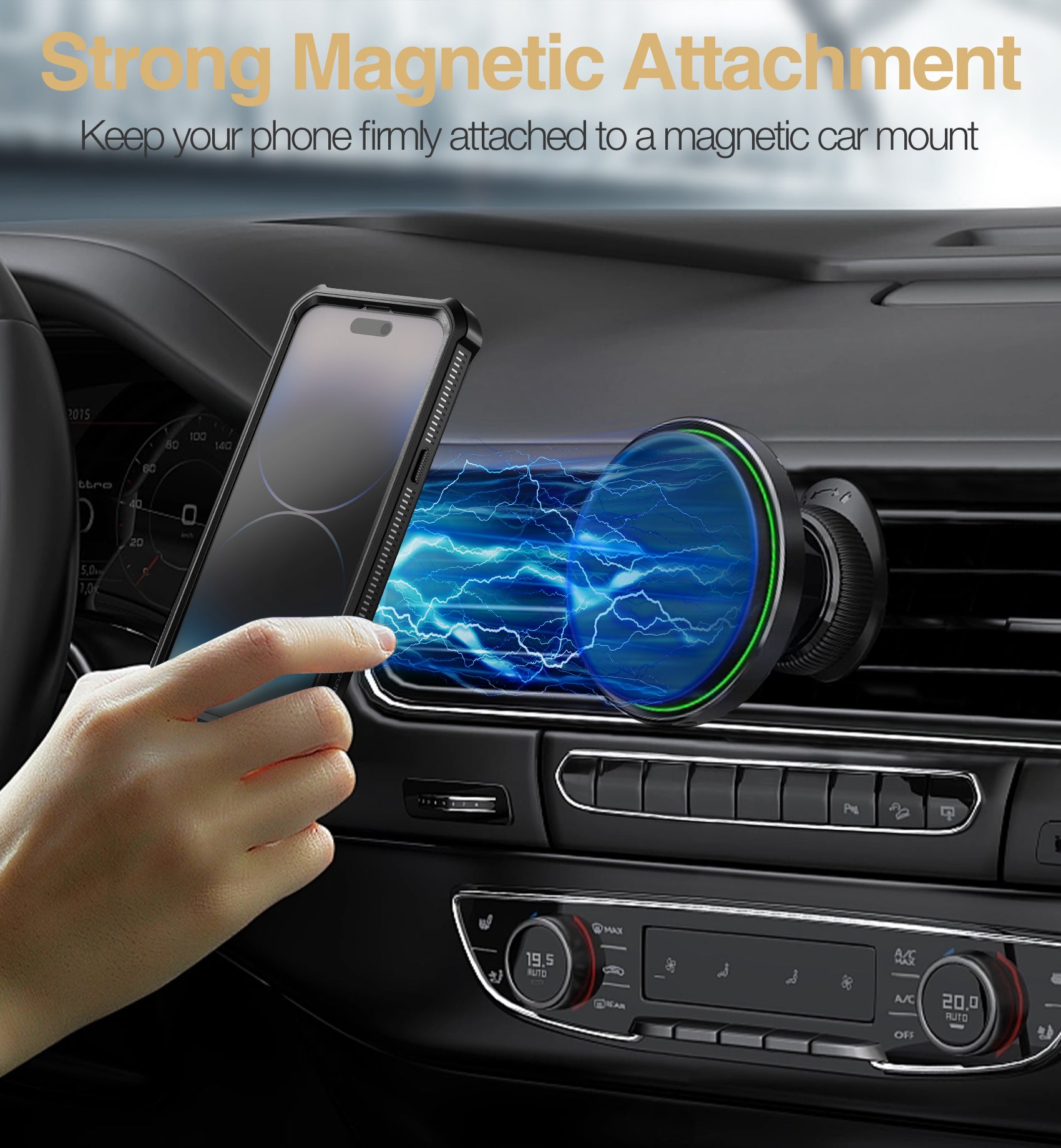 Dexnor for iphone 14 Pro Max Case Heavy-duty Shockproof Full Body Built-in Screen Protector Adjustable Kickstand