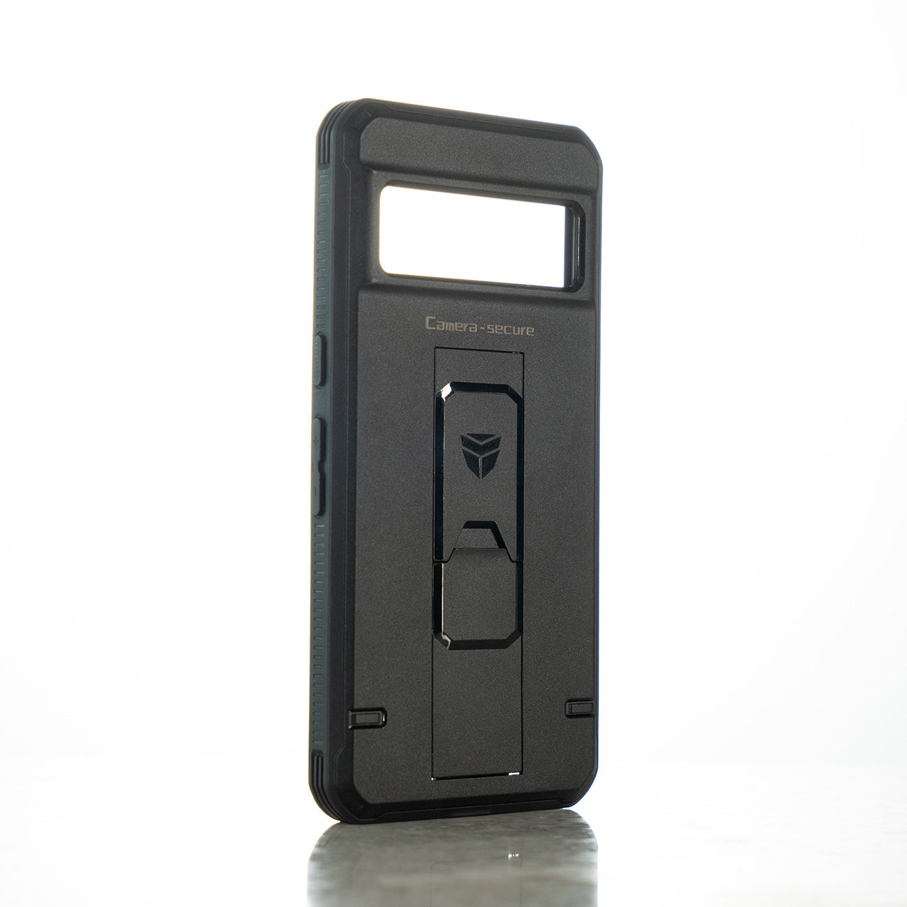 Camera-secure Case for Google Pixel 8 Pro With 2 Screen Protector Full Body Bumper Kickstand Heavy-duty Shockproof Rugged Cover.