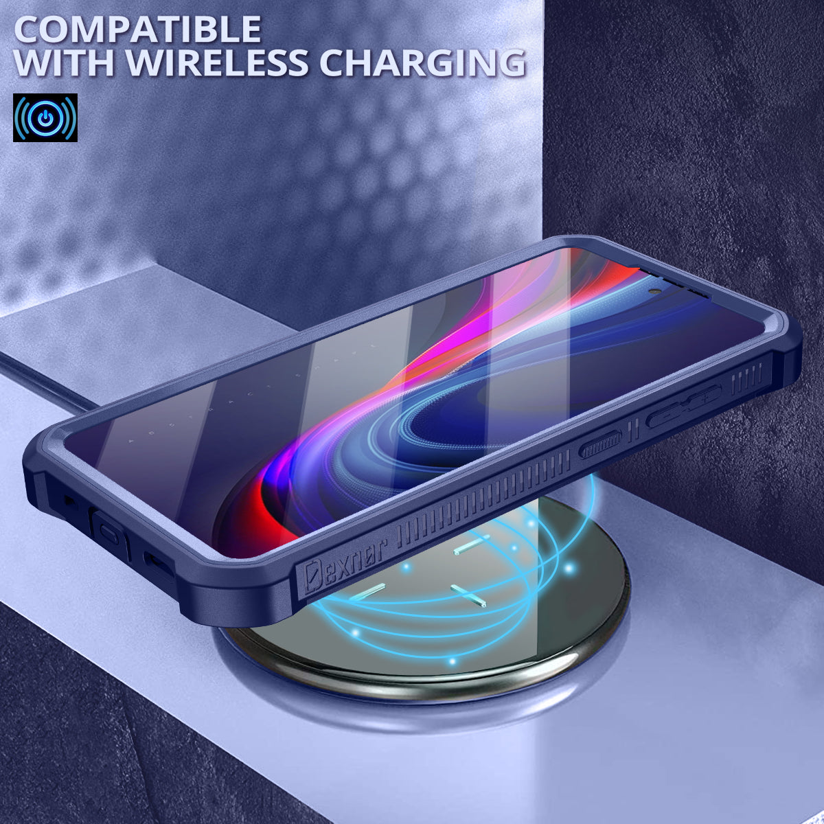 Dexnor Case for Samsung Galaxy S20 FE With Single Screen Protector Full Body Bumper Kickstand Heavy-duty Shockproof Rugged Cover