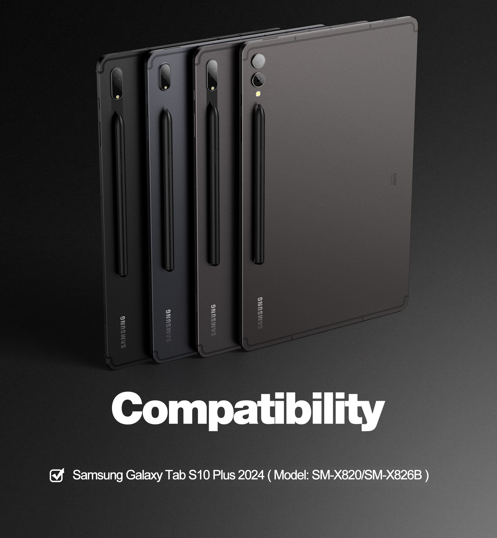 Dexnor Book-style Cover For Samsung Galaxy Tab S10+ Plus Keyboard Case With Trackpad Pen Holder Slim Bluetooth Black 12.4 Inch