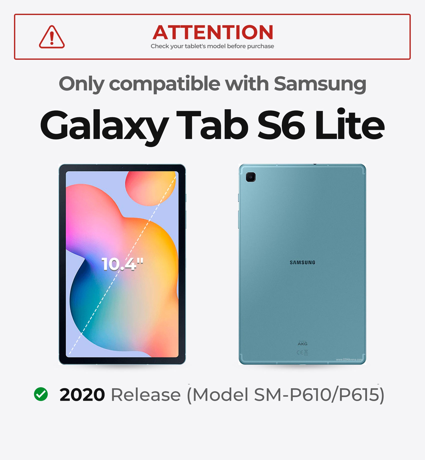 Dexnor Keyboard Case For Samsung Galaxy Tab S6 Lite 2020 With Trackpad Pen Holder Book Style Cover Slim Bluetooth Black 10.4 Inch