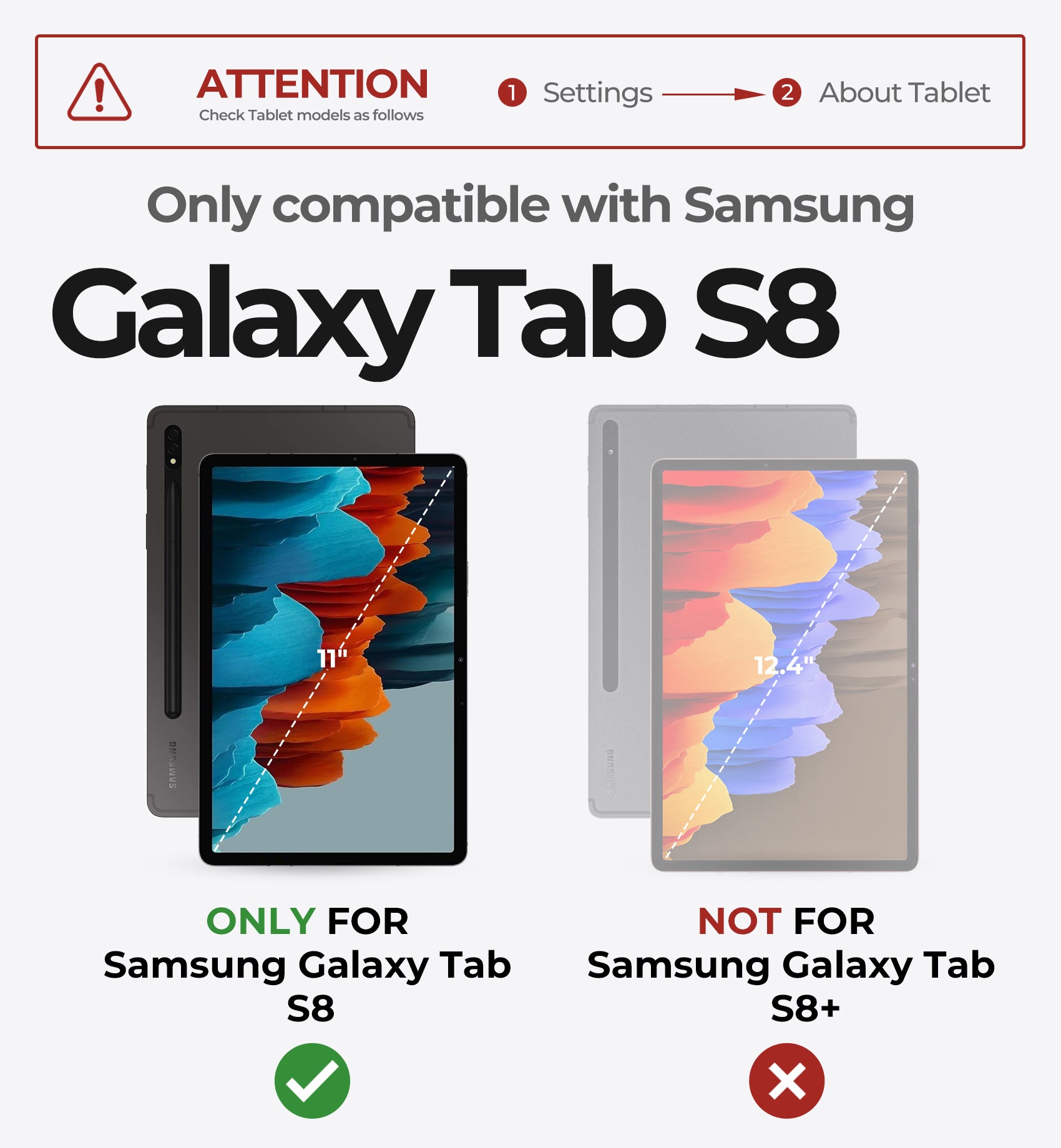 Dexnor Book-Style Cover For Samsung Galaxy Tab S8 Keyboard Case With Trackpad  11 Inch Pen Holder Slim Bluetooth Black