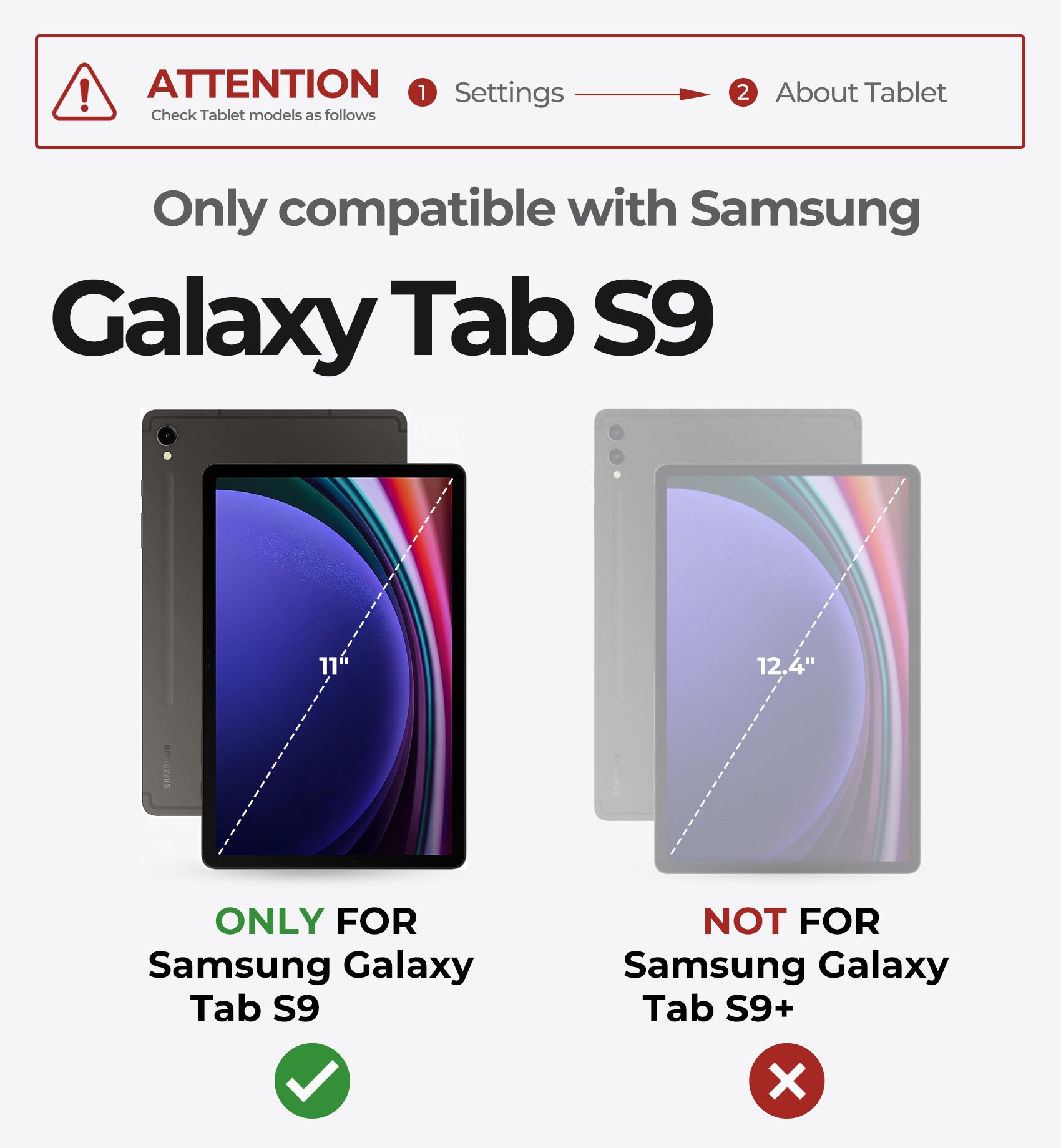 Dexnor Book-style Cover For Samsung Galaxy Tab S9 Keyboard Case With Trackpad Pen Holder Slim Bluetooth Black 11 Inch