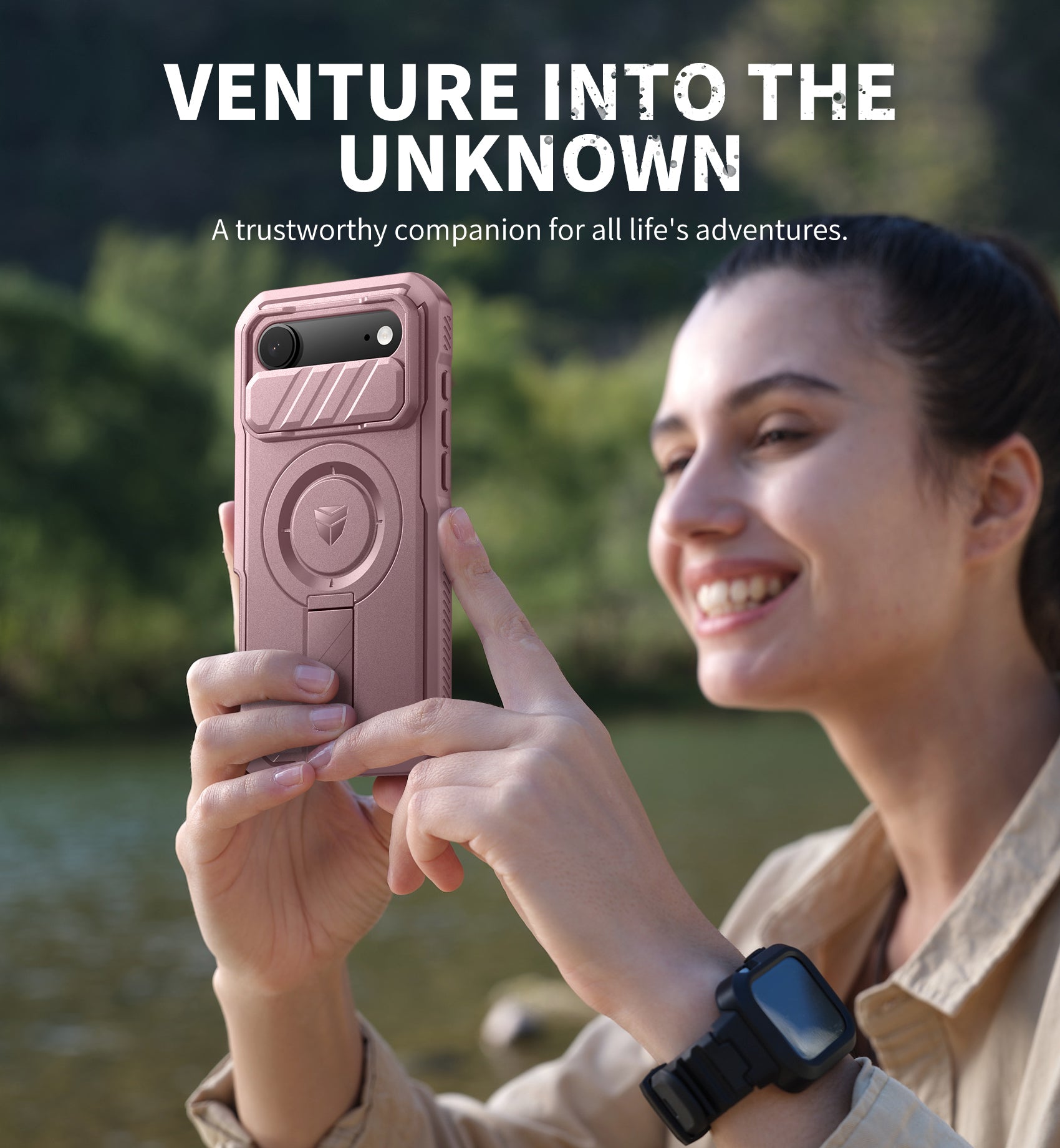 Dexnor Case For iPhone 17 Air With Slide Camera Cover MagSafe Heavy-duty Shockproof Bumper Full Body Built-in Screen Protector 6.5 Inch