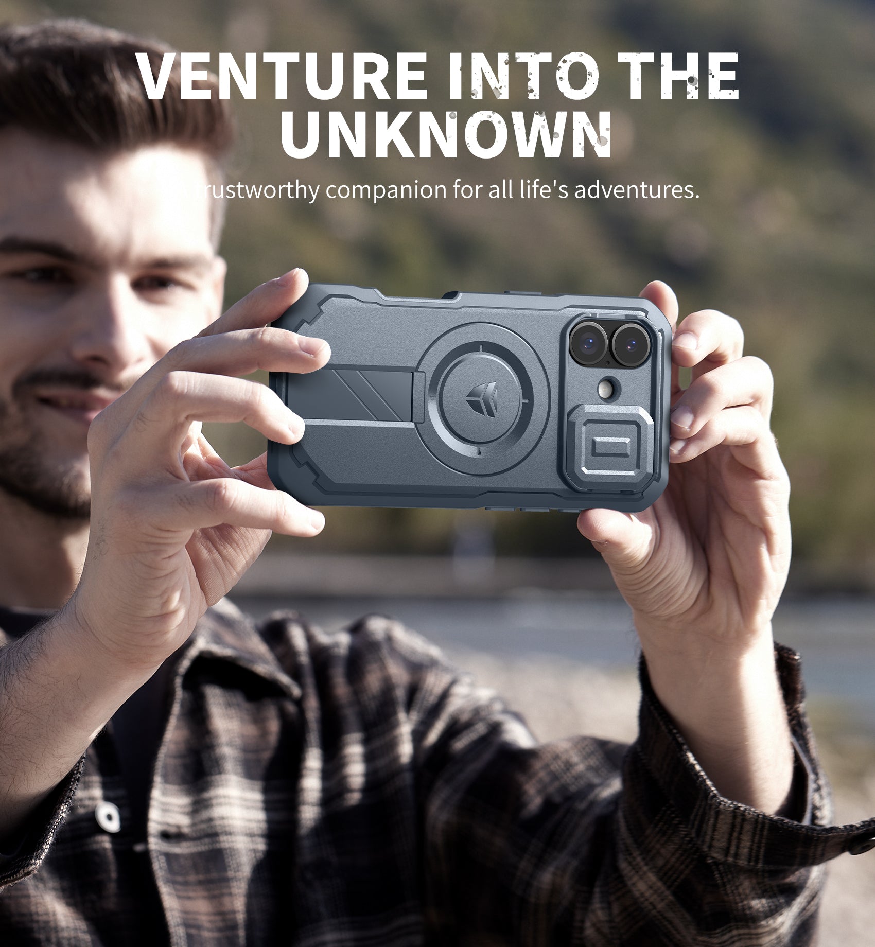 Dexnor Case For iPhone 17 With Slide Camera Cover MagSafe Heavy-duty Shockproof Bumper Full Body Built-in Screen Protector 6.3 Inch