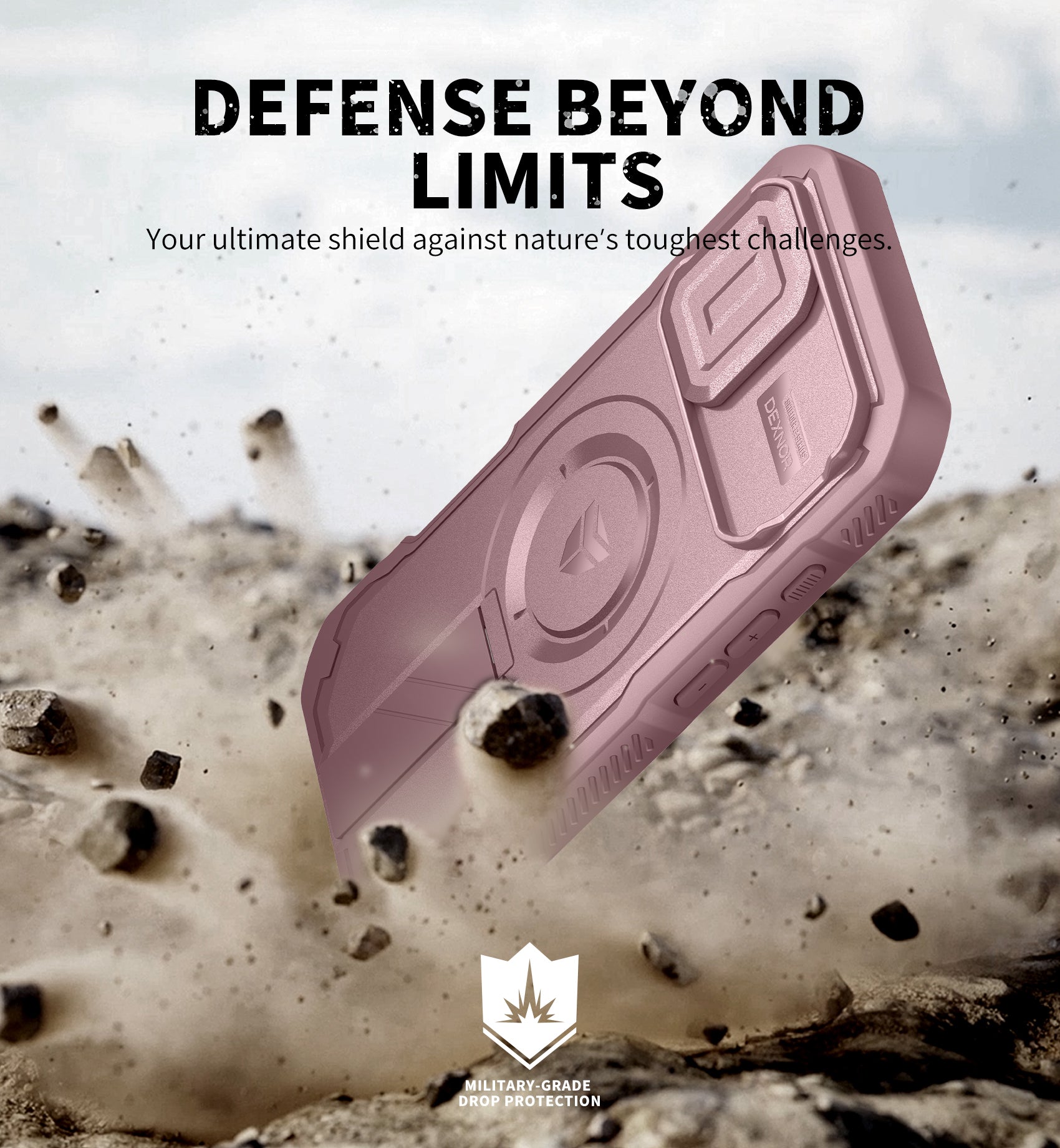 Dexnor Case For iPhone 17 With Slide Camera Cover MagSafe Heavy-duty Shockproof Bumper Full Body Built-in Screen Protector 6.3 Inch