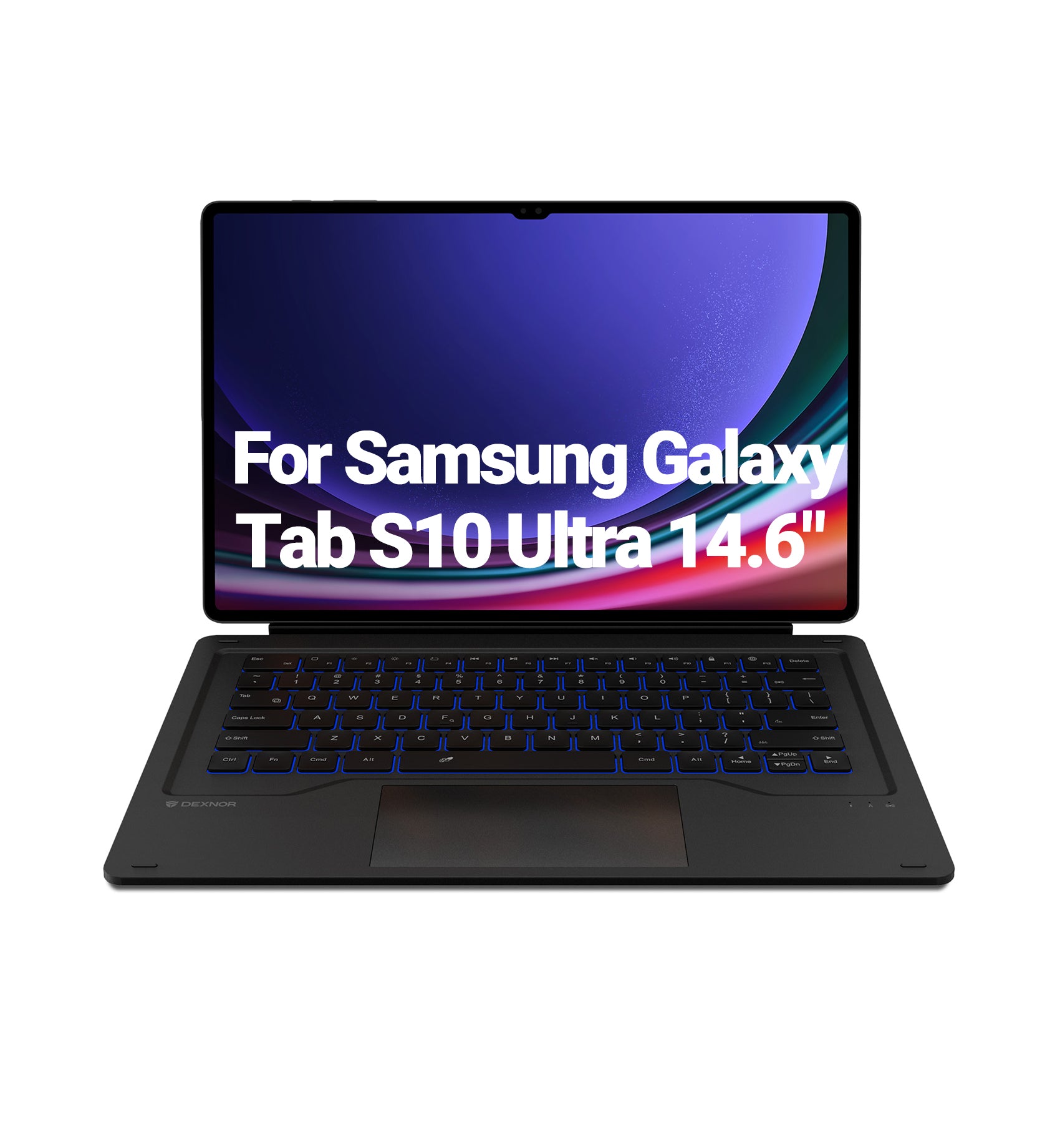 Dexnor Book Case For Samsung Galaxy Tab S10 Ultra Keyboard Cover