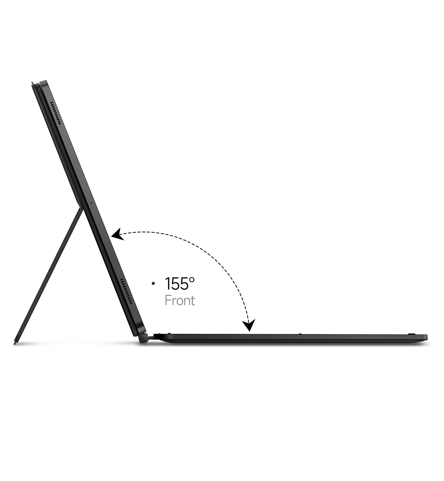 Dexnor Book Case For Samsung Galaxy Tab S10 Ultra Keyboard Cover With Trackpad Pen Holder Slim Bluetooth Black 14.6 Inch