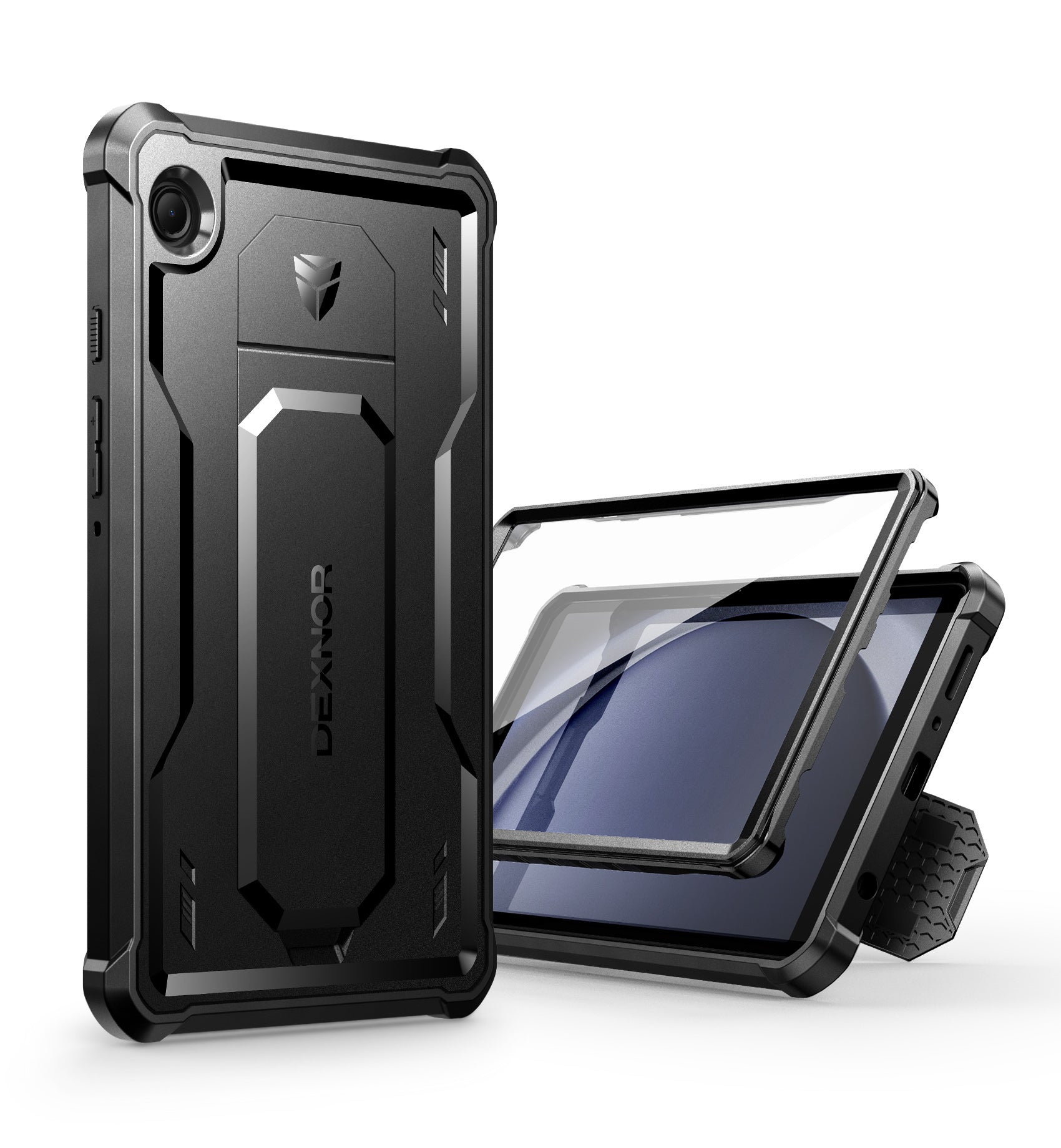 Dexnor Tablet Case for  Samsung Galaxy Tab A9 8.7 Inch 2023 With Screen Protector Full Body Bumper Kickstand Heavy-duty Shockproof Rugged Pen Holder Cover