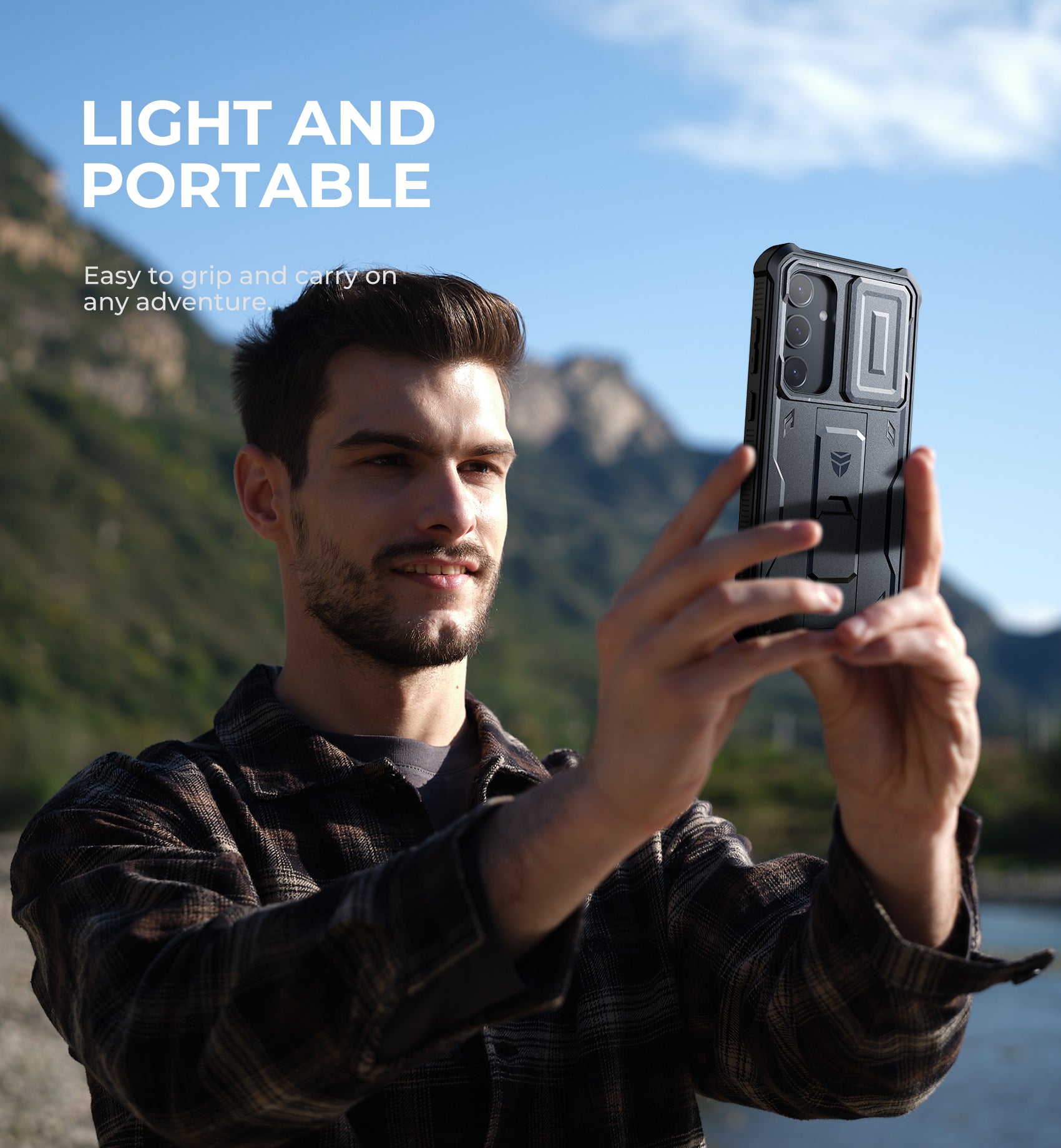 Dexnor Case for Samsung Galaxy S24 Plus Full Body With Screen Protector Slide Camera Bumper Kickstand Heavy-duty Shockproof Rugged Military Grade Cover.