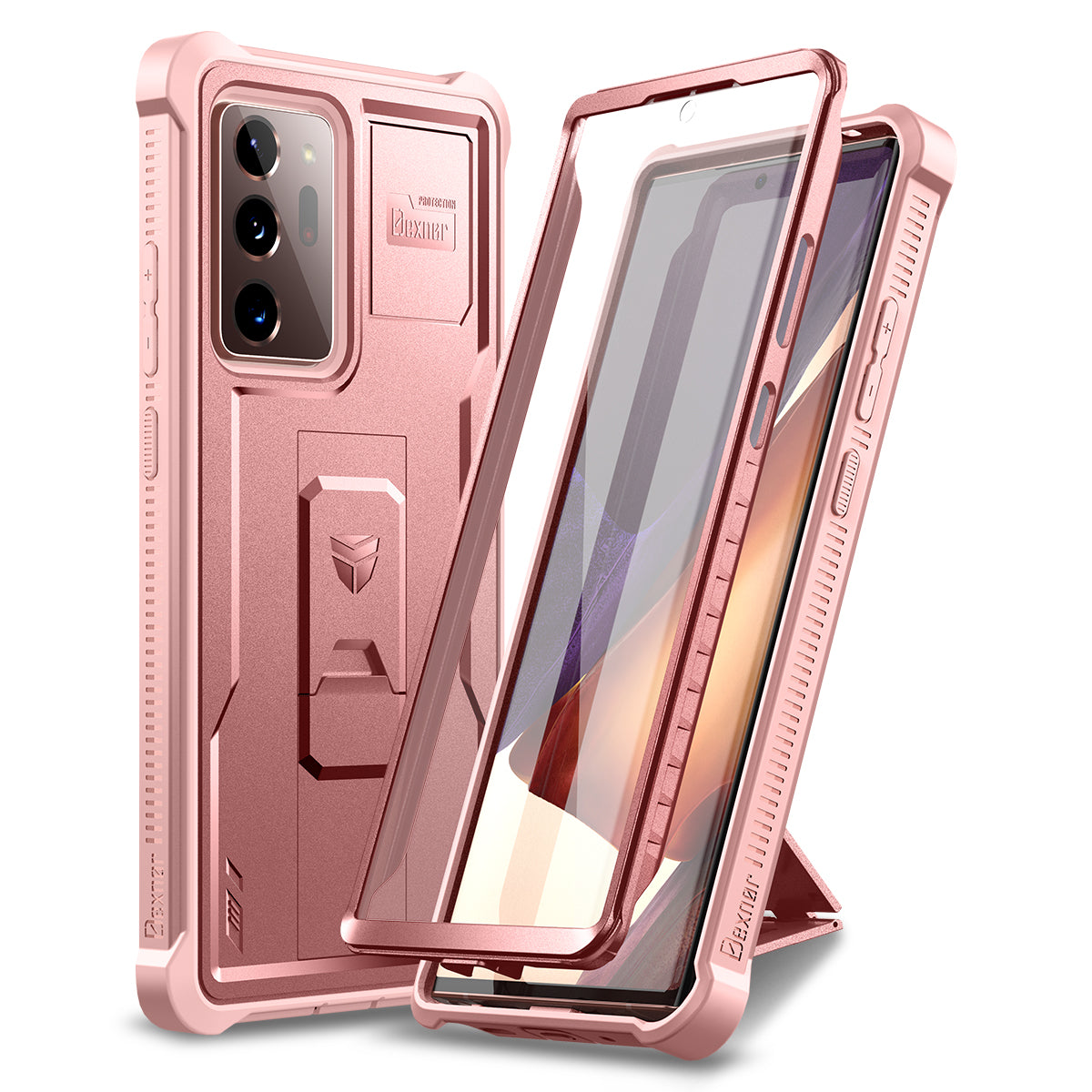 Dexnor Case for Samsung Galaxy Note 20 Ultra With Single Screen Protector Full Body Bumper Kickstand Heavy-duty Shockproof Rugged  Cover.
