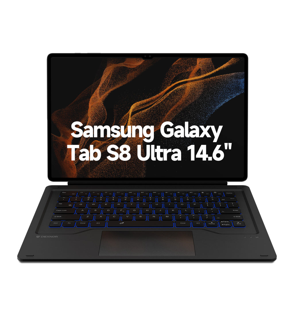 Dexnor Keyboard Case For Samsung Galaxy Tab S8 Ultra Book Cover 