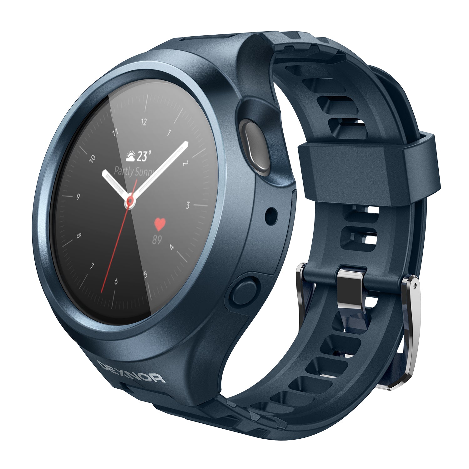 Dexnor Watch Case for Samsung Galaxy Watch Active 2 Band 44mm Full Body Bumper Shockproof Rugged Raised Bezel Snap-on Cover