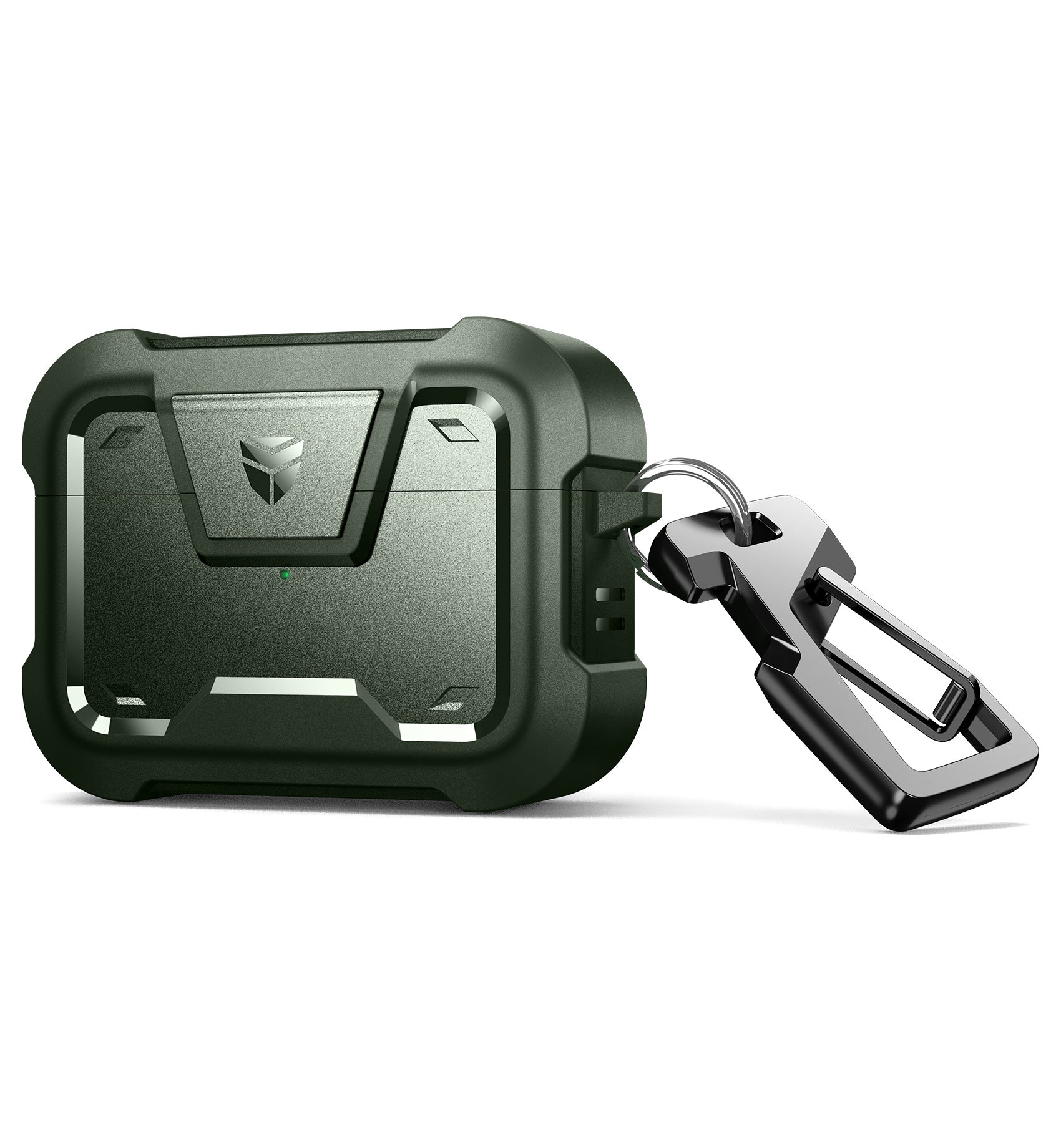 Dexnor Earphone Case for AirPods Pro 2019 with Secure Lock and Carabiner Full Body Bumper Shockproof Rugged Cover