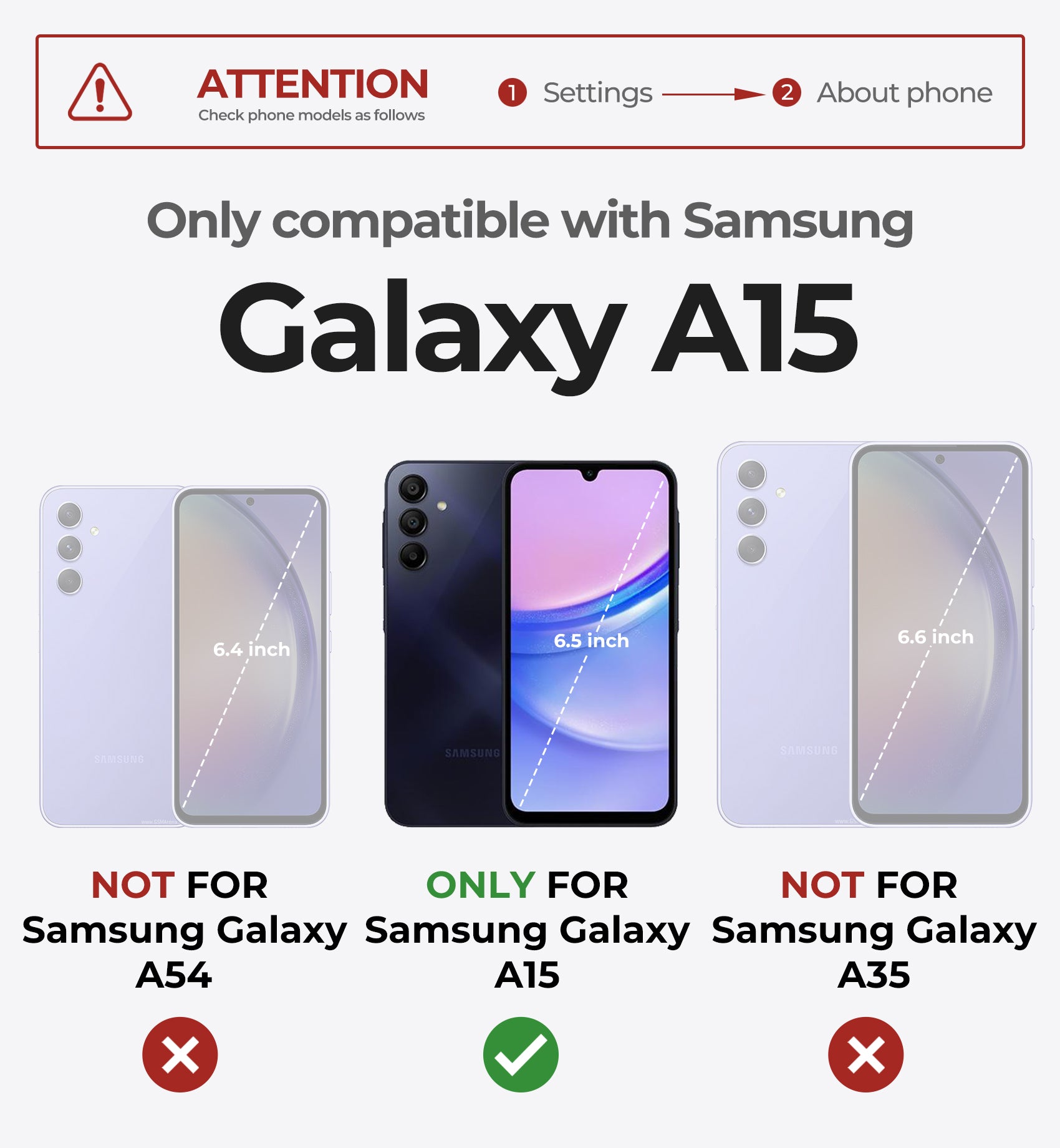 Dexnor Case for Samsung Galaxy A15 5G With Screen Protector Full Body Bumper Kickstand Heavy-duty Shockproof Rugged Cover.