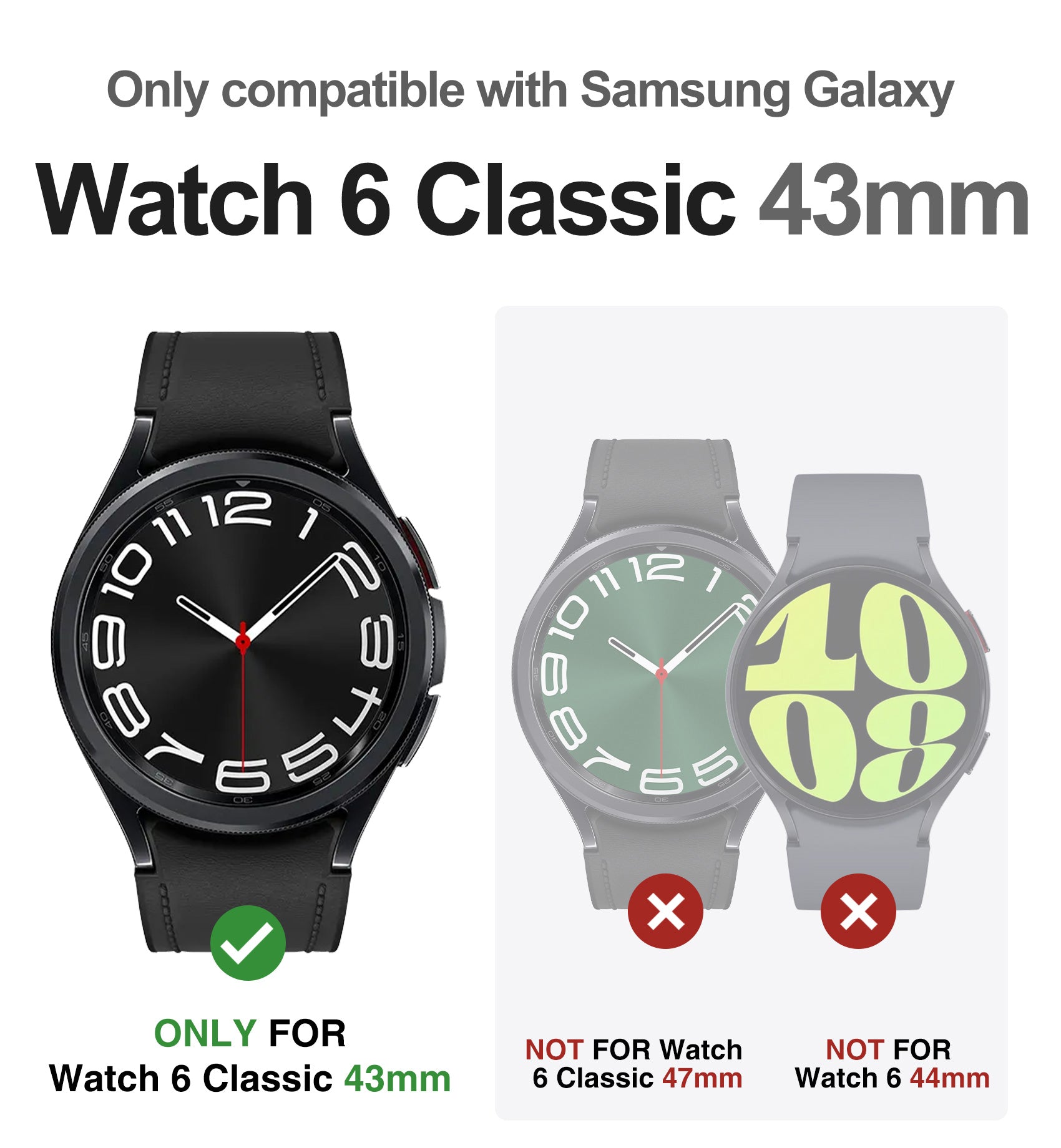 For Samsung Galaxy Watch 6 Classic Band [43mm]