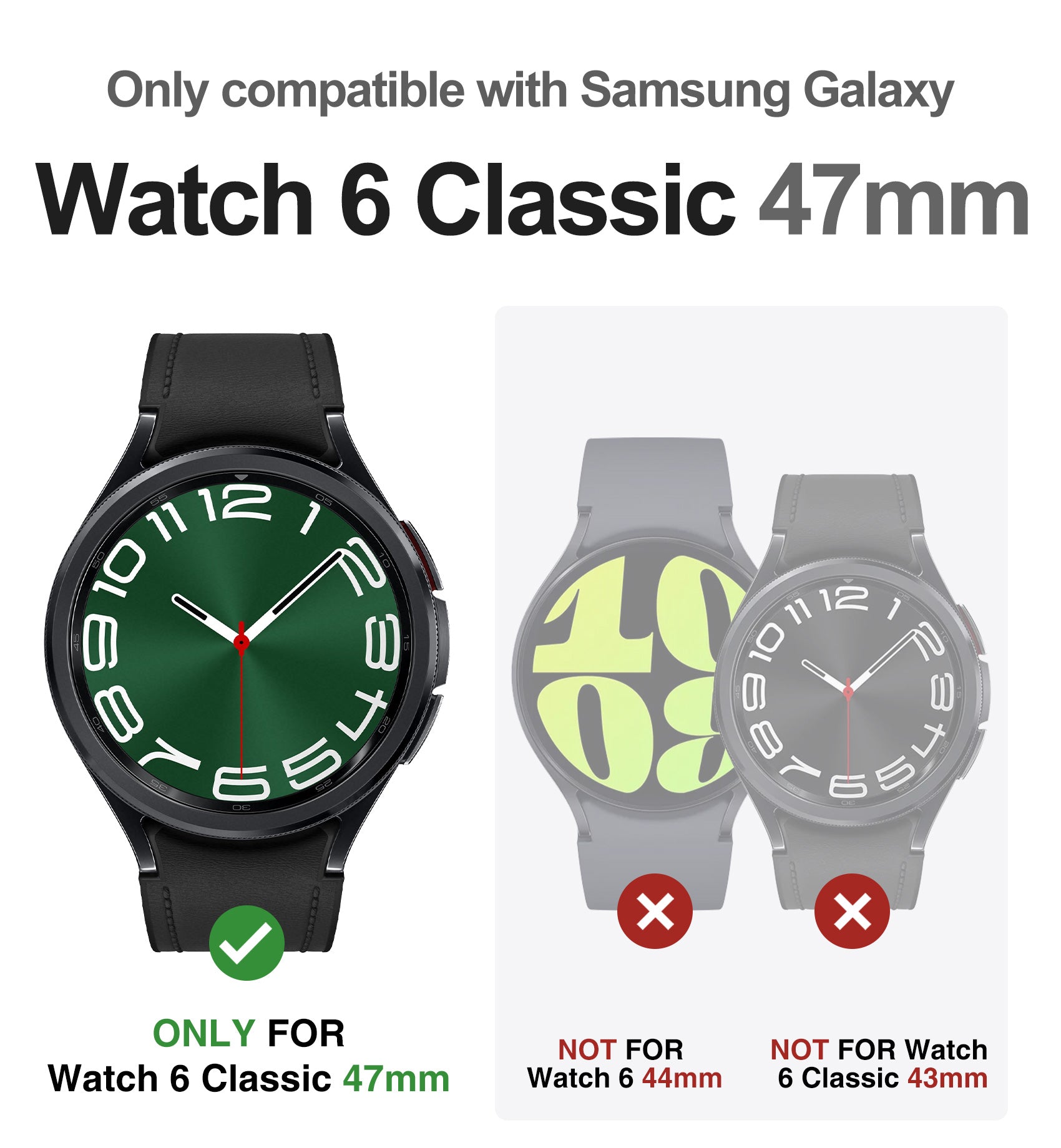 For Samsung Galaxy Watch 6 Classic Band [47mm]-dexnorcase.com.