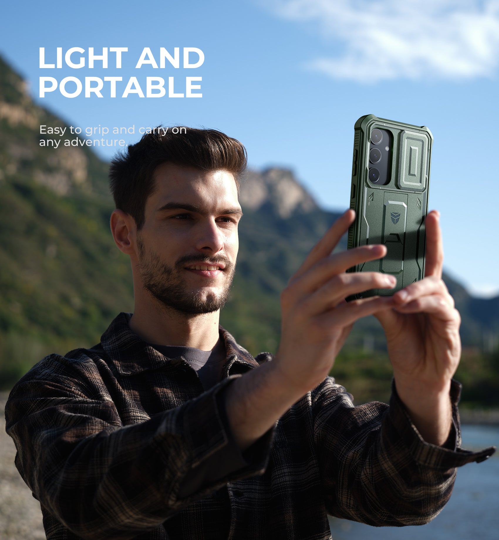 Dexnor Case for Samsung Galaxy S24 Plus Full Body With Screen Protector Slide Camera Bumper Kickstand Heavy-duty Shockproof Rugged Military Grade Cover.