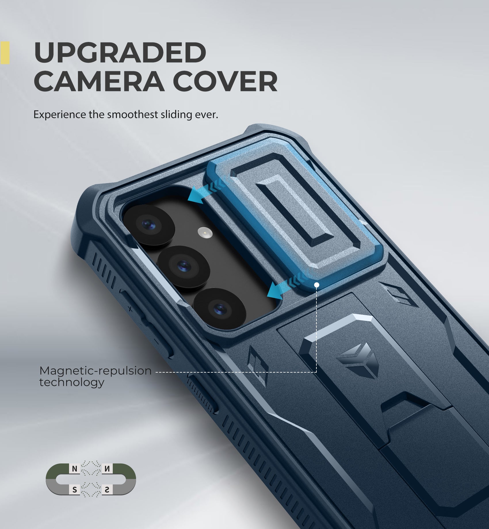 Dexnor Case for Samsung Galaxy S25 Full Body With Screen Protector Slide Camera Bumper Kickstand Heavy-duty Shockproof Rugged Cover.