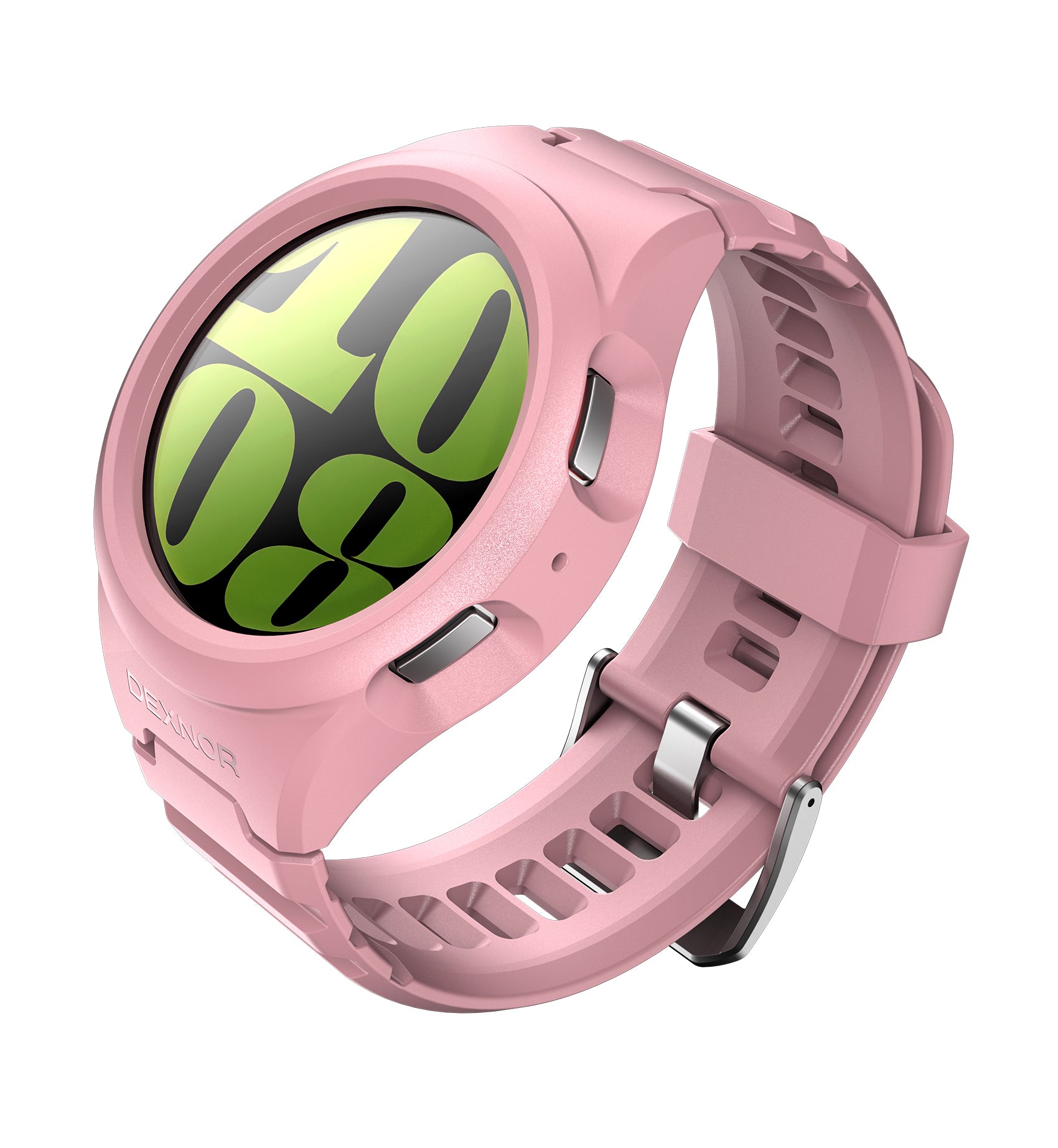 Dexnor Watch Case for Samsung Galaxy Watch 6 Band [44mm] Full Body Bumper Shockproof Rugged Raised Bezel Snap-on Cover.