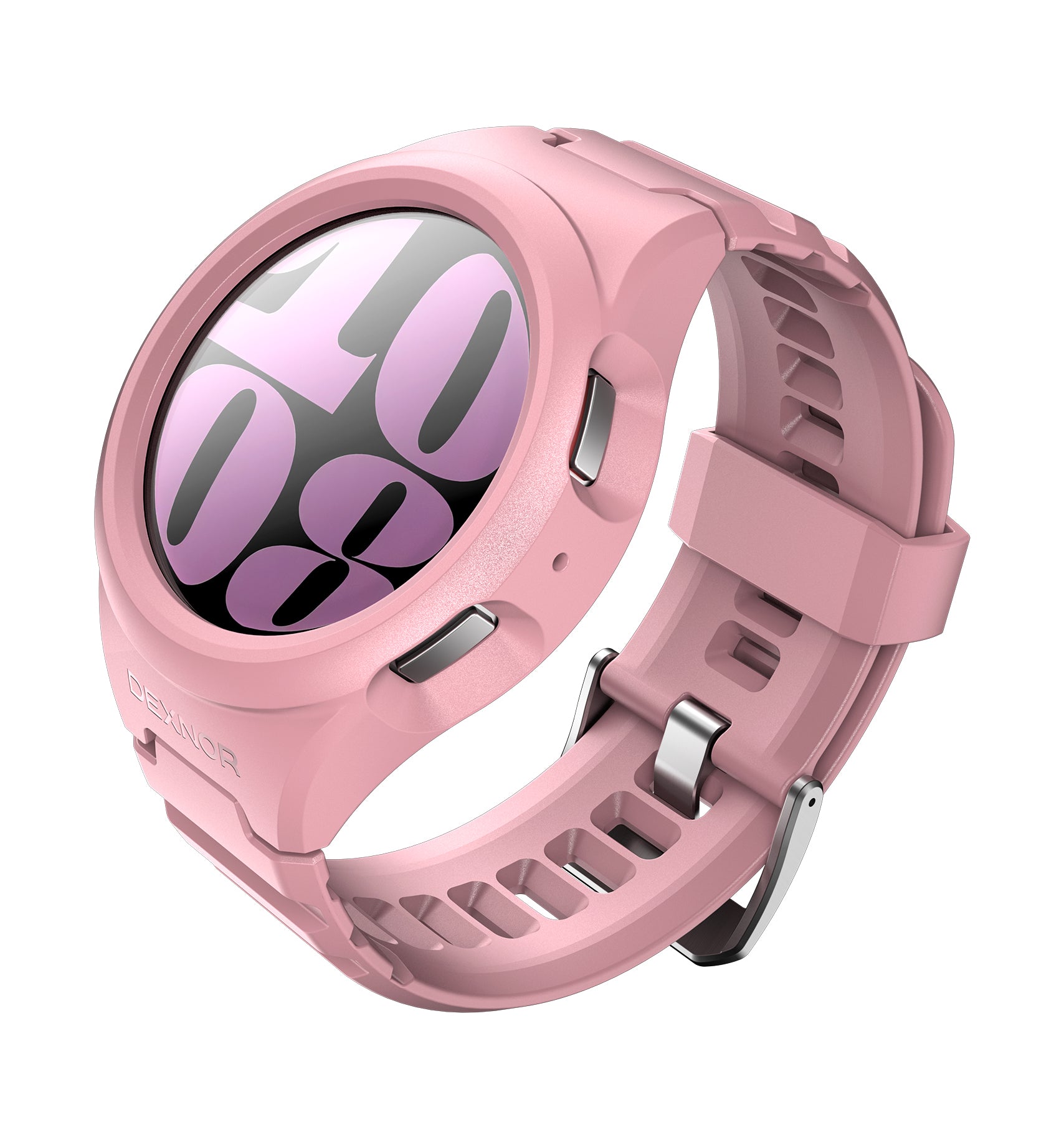 Dexnor Watch Case for Samsung Galaxy Watch 6 Band [40mm] Full Body Bumper Shockproof Rugged Raised Bezel Snap-on Cover.