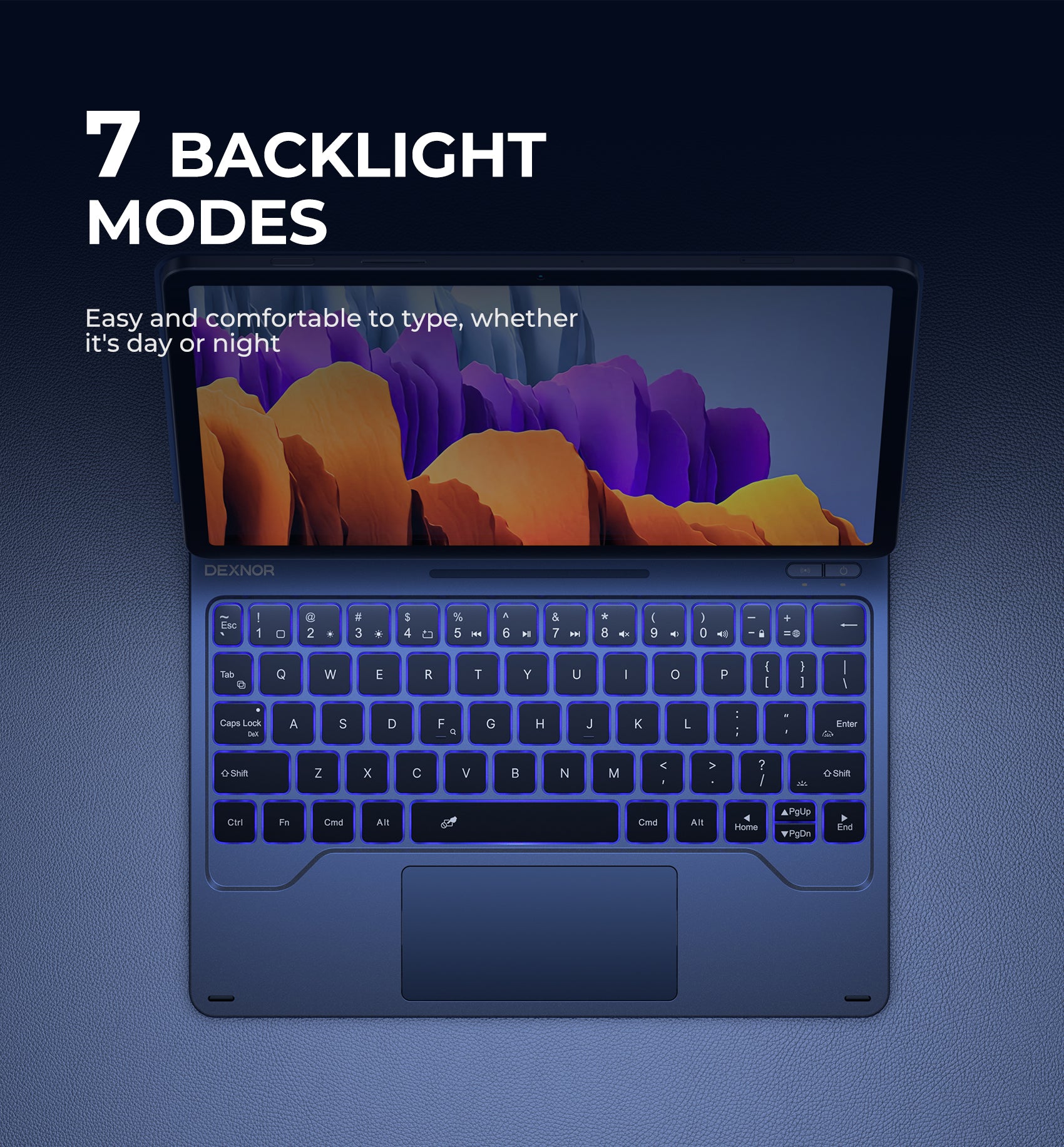For Samsung Galaxy Tab S7/S8 11 Inch Case with Keyboard Magnetic Floating Cantilever Stand