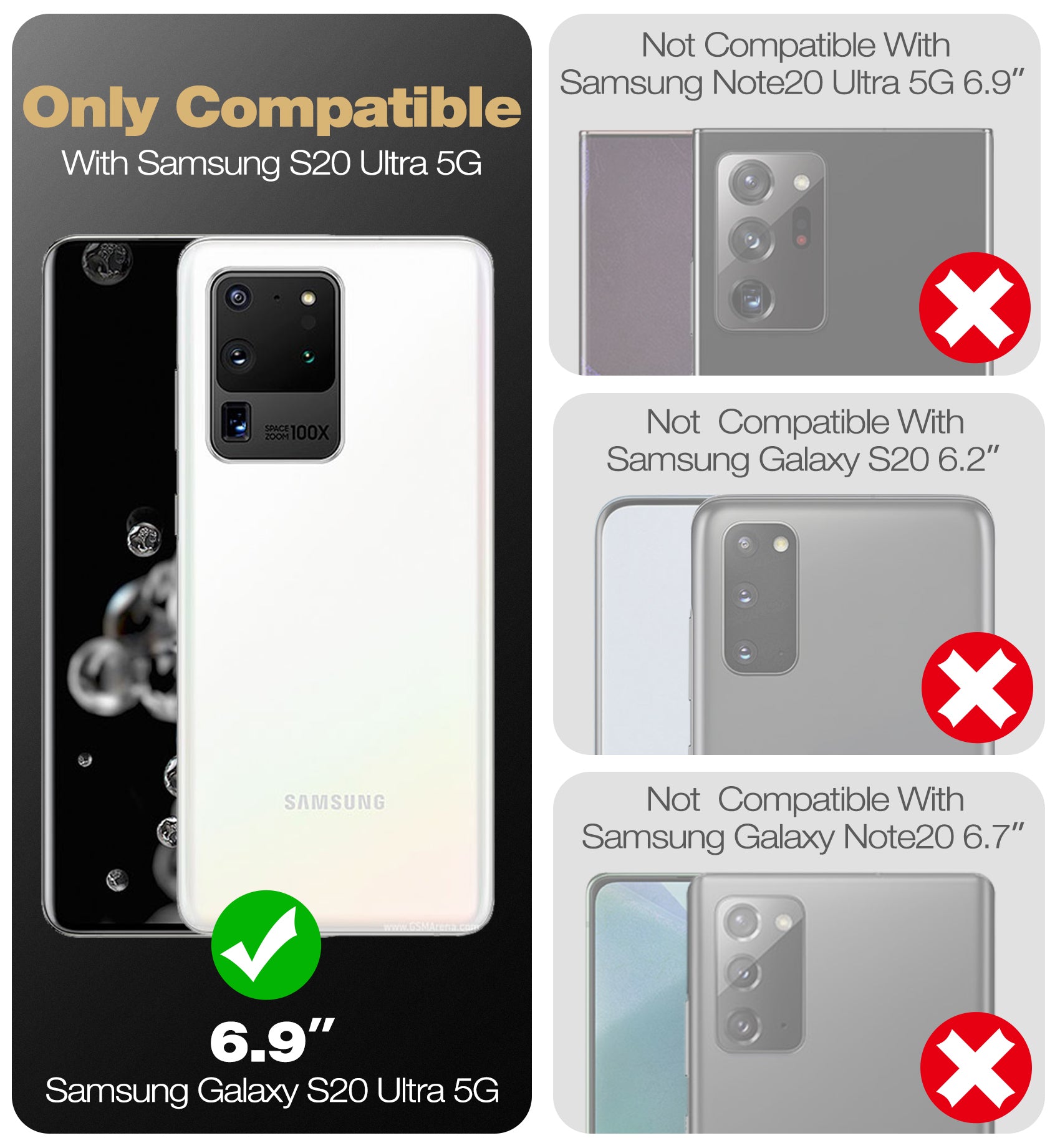 Dexnor Case for Samsung Galaxy S20 Ultra With Single Screen Protector Full Body Bumper Kickstand Heavy-duty Shockproof Rugged Cover.