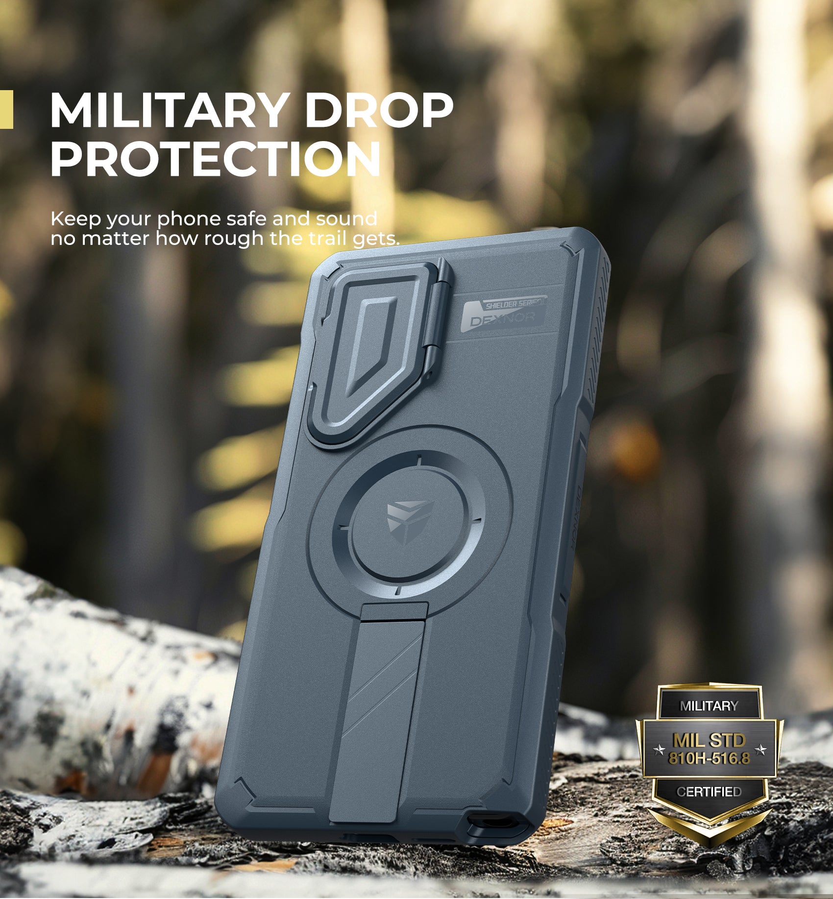 Dexnor Full Body Case for Samsung Galaxy S25 Ultra With Screen Protector and Flip Camera Cover Bumper Kickstand Heavy-duty Shockproof