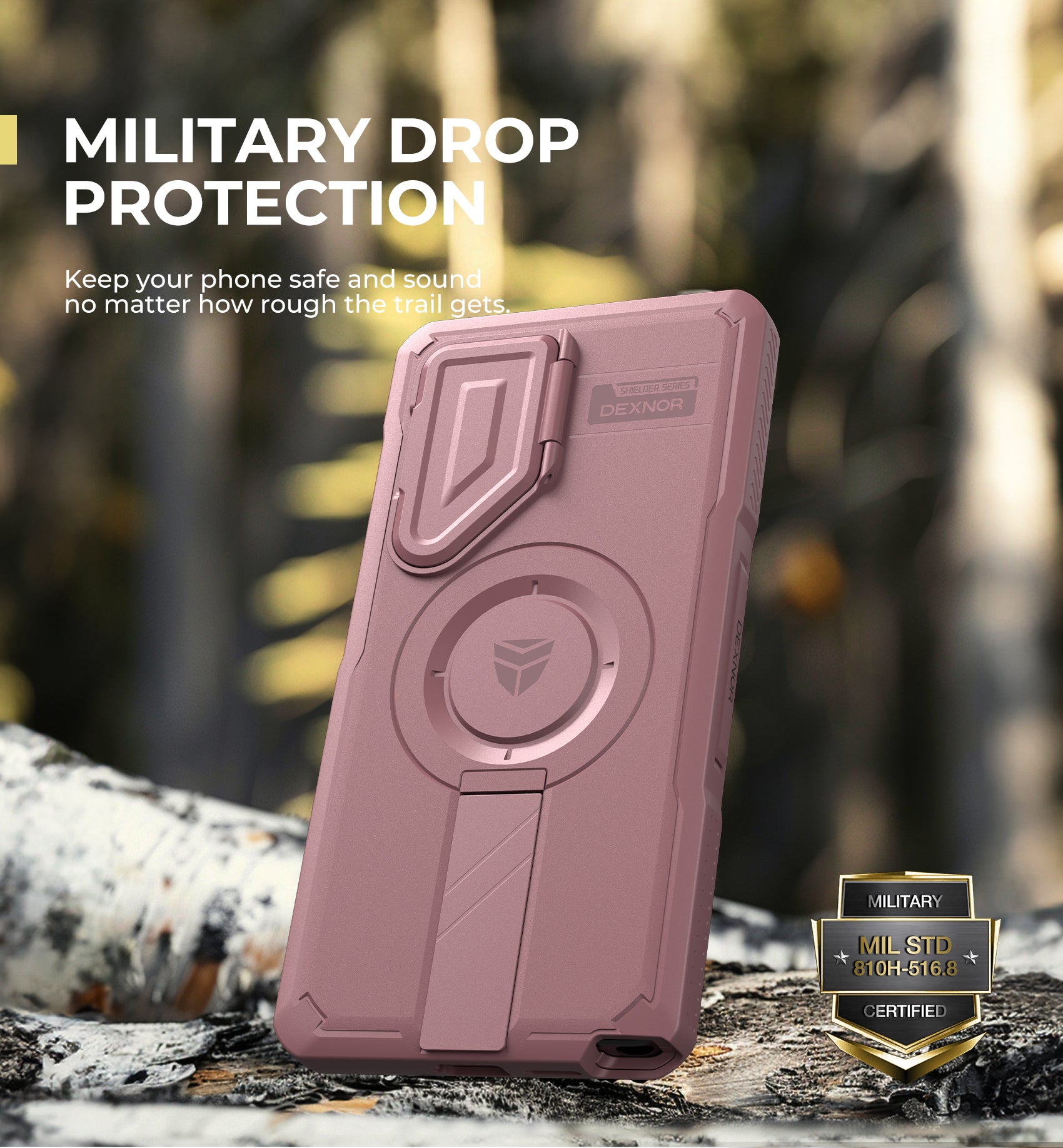 Dexnor Full Body Case for Samsung Galaxy S25 Ultra With Screen Protector and Flip Camera Cover Bumper Kickstand Heavy-duty Shockproof