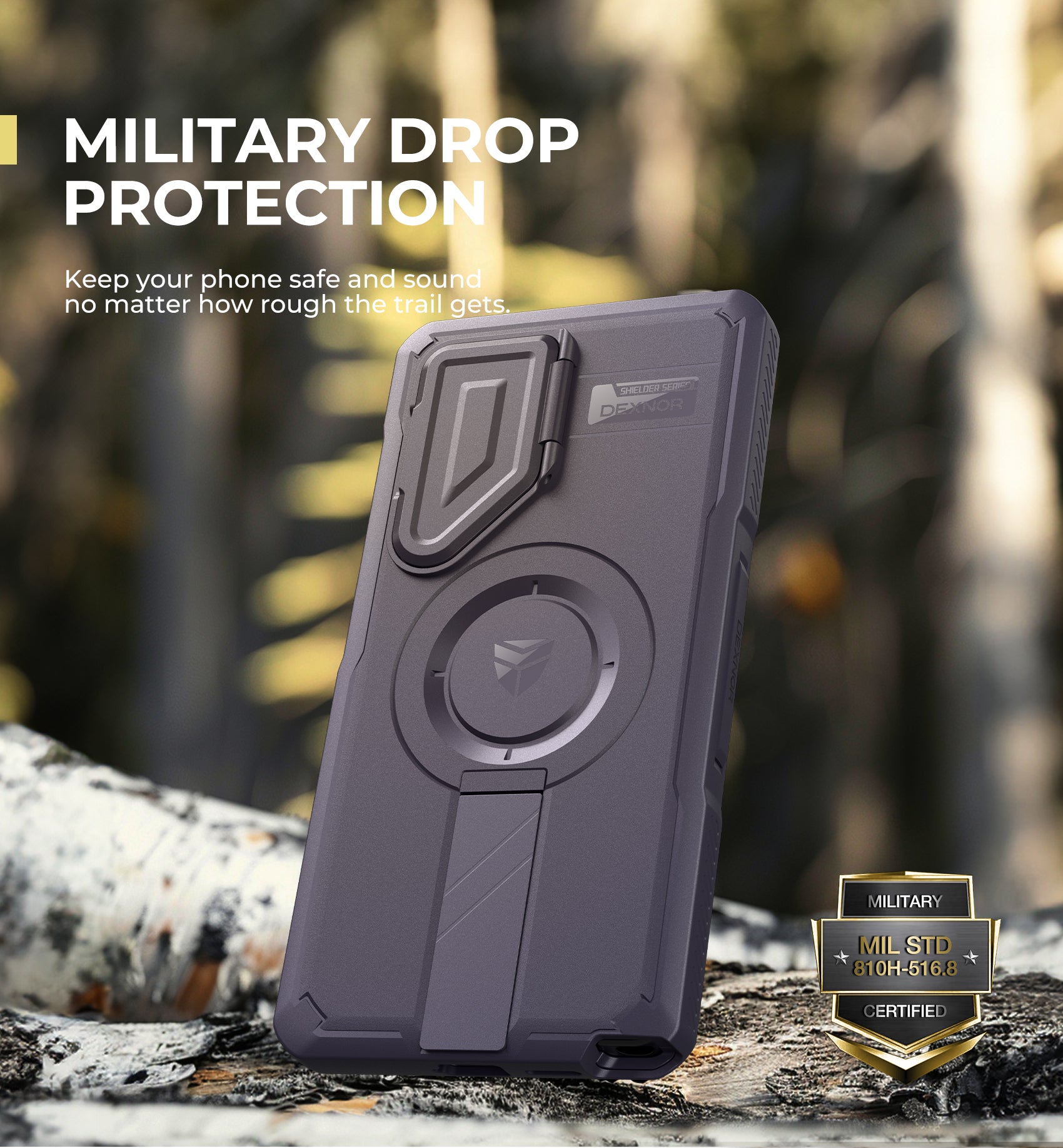 Dexnor Full Body Case for Samsung Galaxy S25 Ultra With Screen Protector and Flip Camera Cover Bumper Kickstand Heavy-duty Shockproof