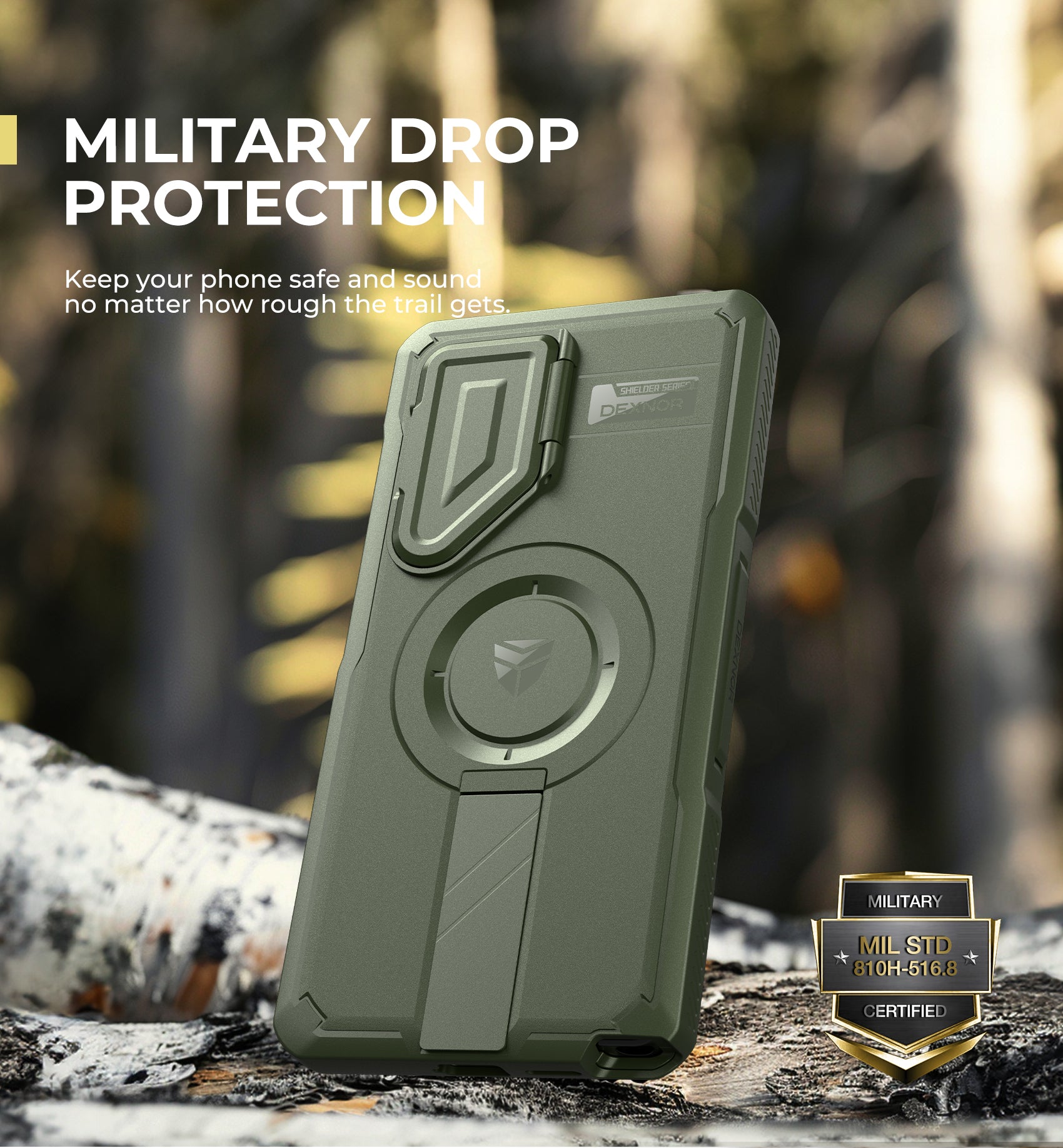 Dexnor Full Body Case for Samsung Galaxy S25 Ultra With Screen Protector and Flip Camera Cover Bumper Kickstand Heavy-duty Shockproof