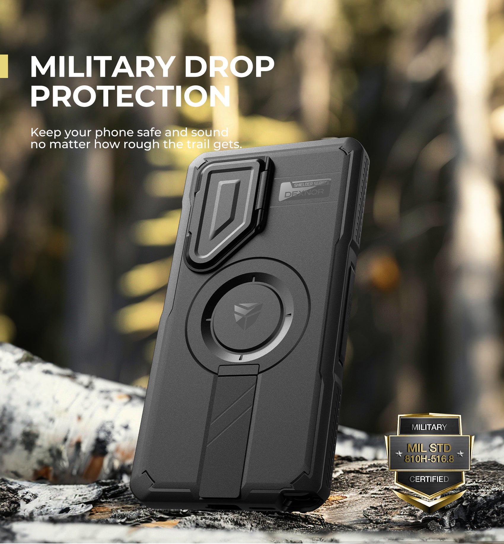 Dexnor Full Body Case for Samsung Galaxy S25 Ultra With Screen Protector and Flip Camera Cover Bumper Kickstand Heavy-duty Shockproof