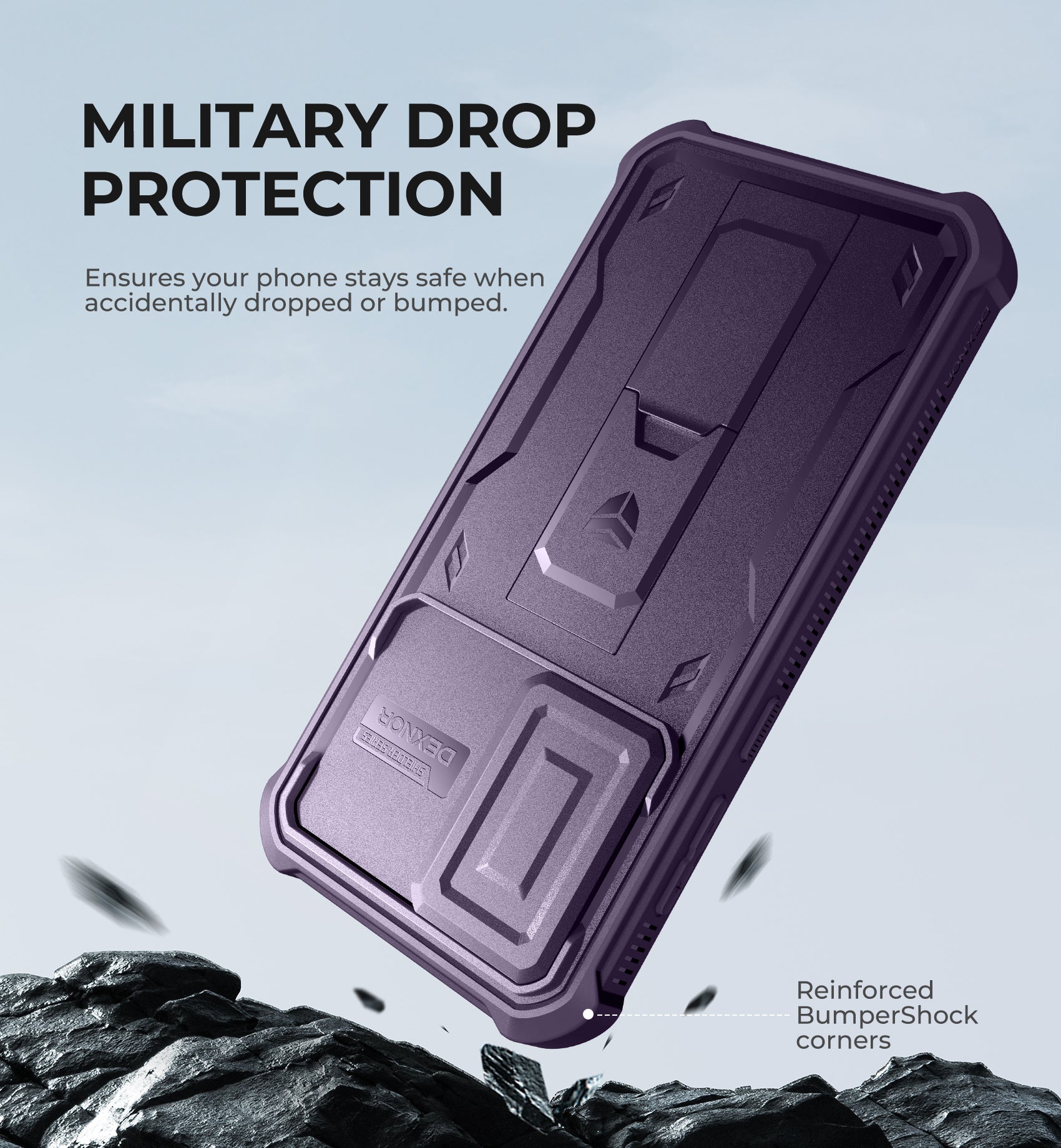 Dexnor Full Body Case for Samsung Galaxy A36 5G With Screen Protector And Slide Camera Bumper Kickstand Heavy-duty Shockproof Cover.