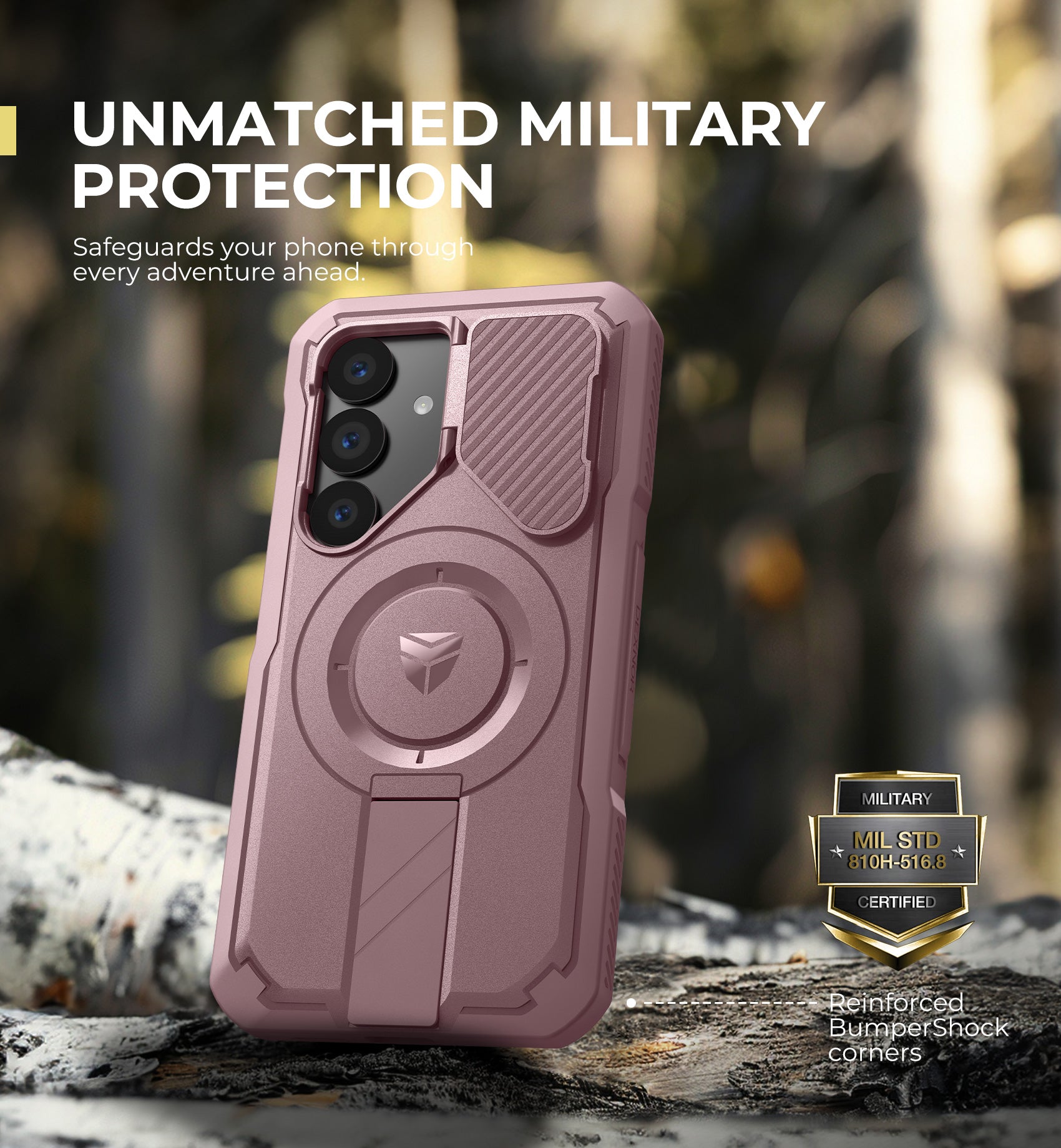 Dexnor Full Body Case for Samsung Galaxy S25 With Screen Protector and Flip Camera Cover Bumper Kickstand Heavy-duty Shockproof