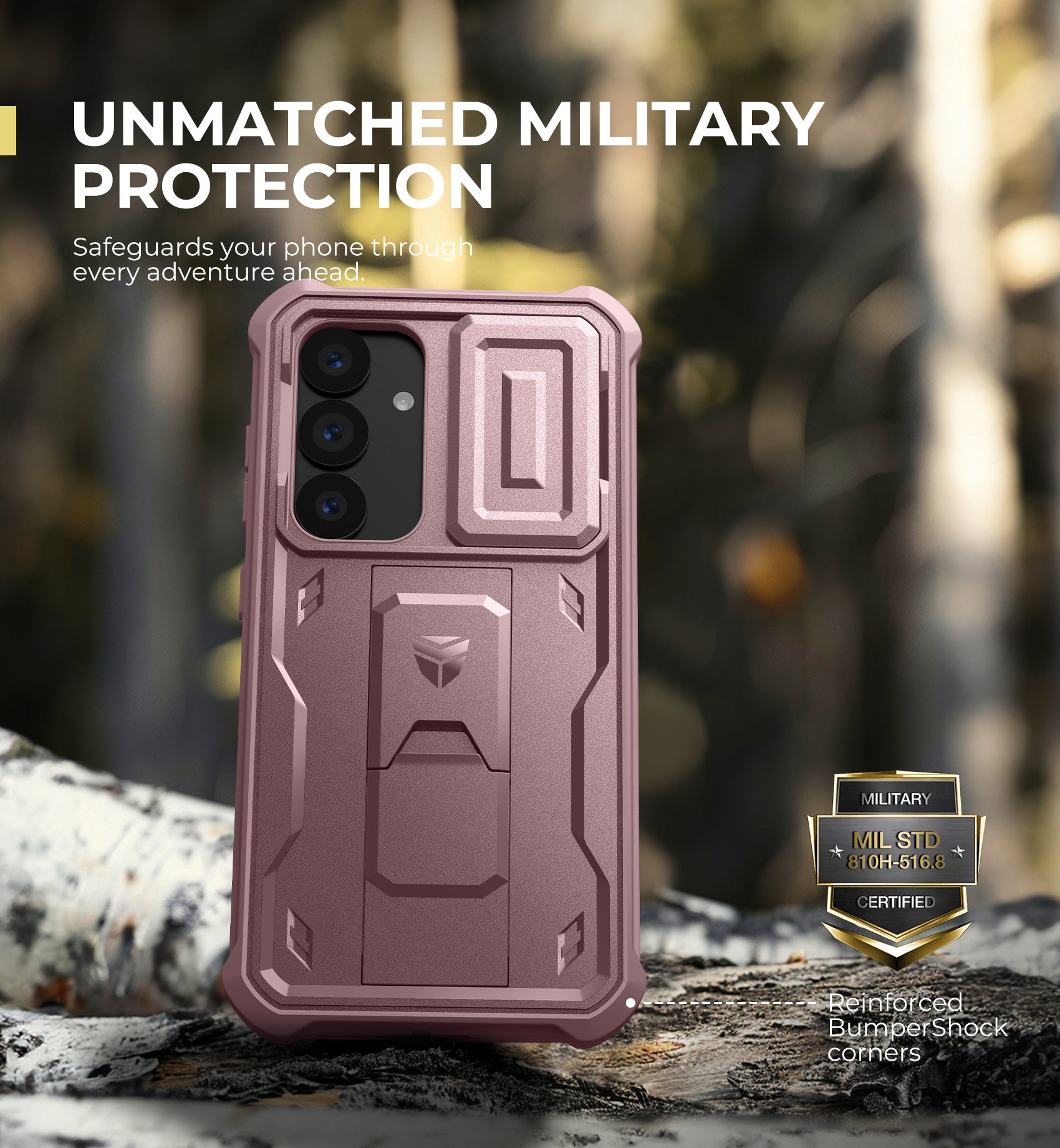 Dexnor Case for Samsung Galaxy S25 Full Body With Screen Protector Slide Camera Bumper Kickstand Heavy-duty Shockproof Rugged Cover.