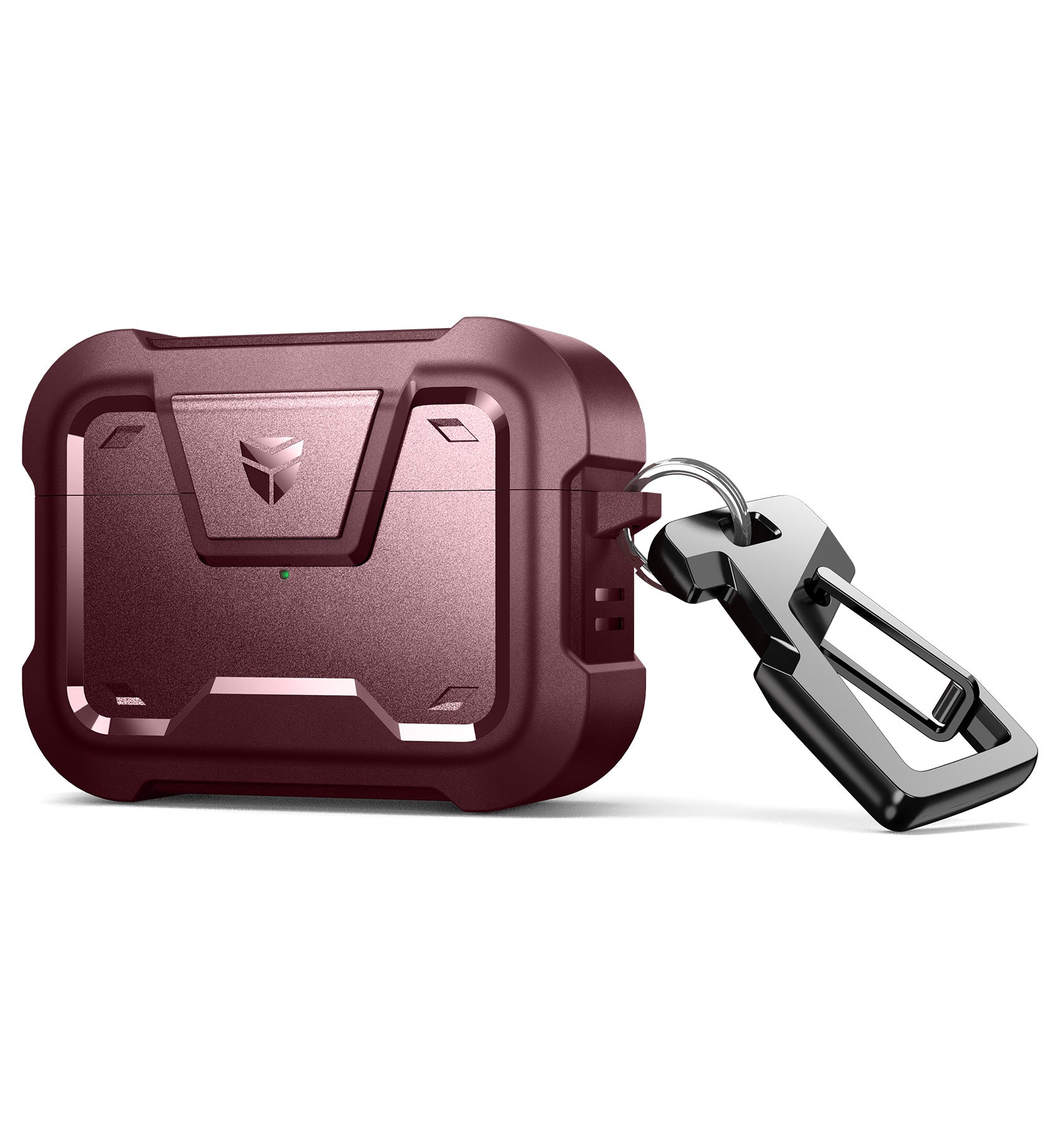 Dexnor Earphone Case for AirPods Pro 2019 with Secure Lock and Carabiner Full Body Bumper Shockproof Rugged Cover