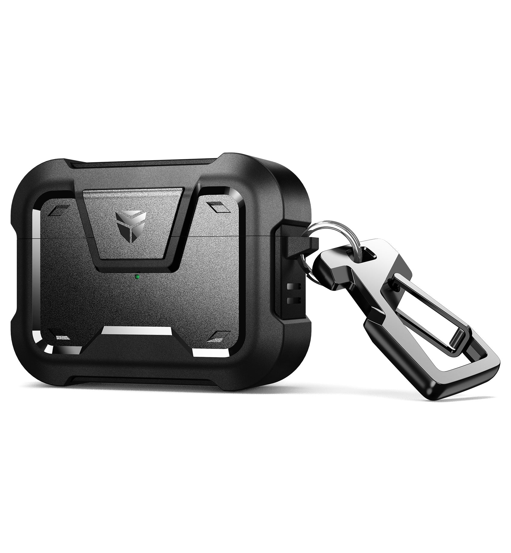 Dexnor Earphone Case for AirPods Pro 2019 with Secure Lock and Carabiner Full Body Bumper Shockproof Rugged Cover