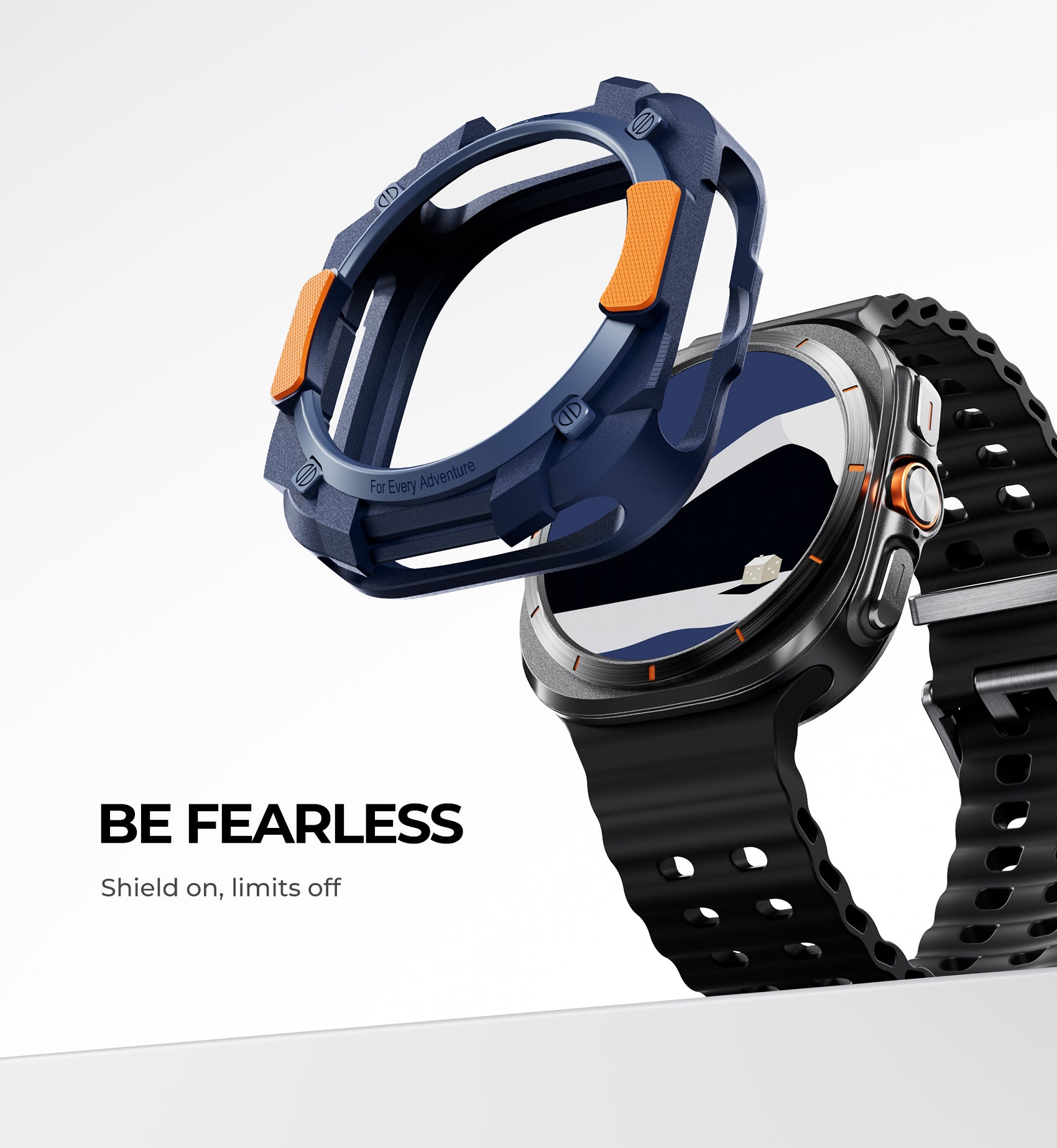 Dexnor Case for Samsung Galaxy Watch Ultra 47mm 2024 Durable Shockproof TPU Bumper Cover for Outdoor Adventure
