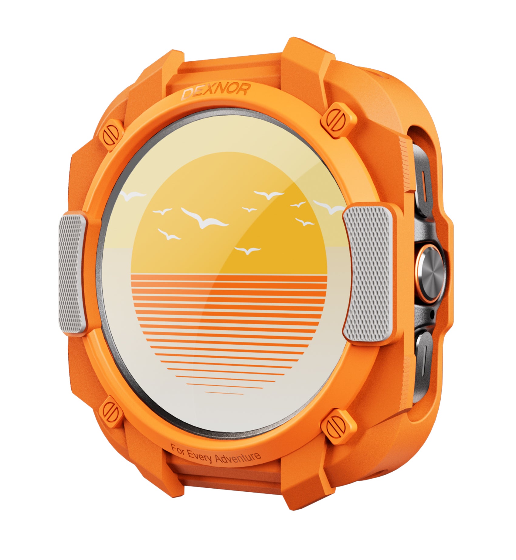 Dexnor Case for Samsung Galaxy Watch Ultra 47mm 2024 Durable Shockproof TPU Bumper Cover for Outdoor Adventure