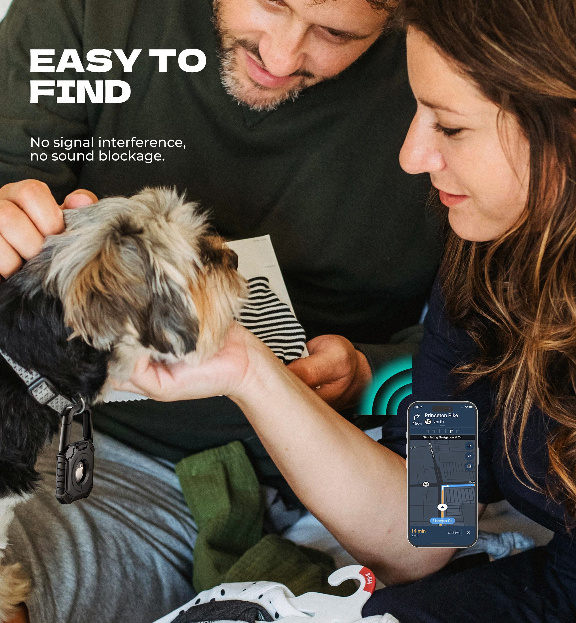 Dexnor Case for Apple AirTag Holder Air Tag Case with Carabiner Locking Design Shockproof Anti Scratch TPU Cases Holders with Open Face Raised Edge for AirTag Accessory for Keys Pets Luggage