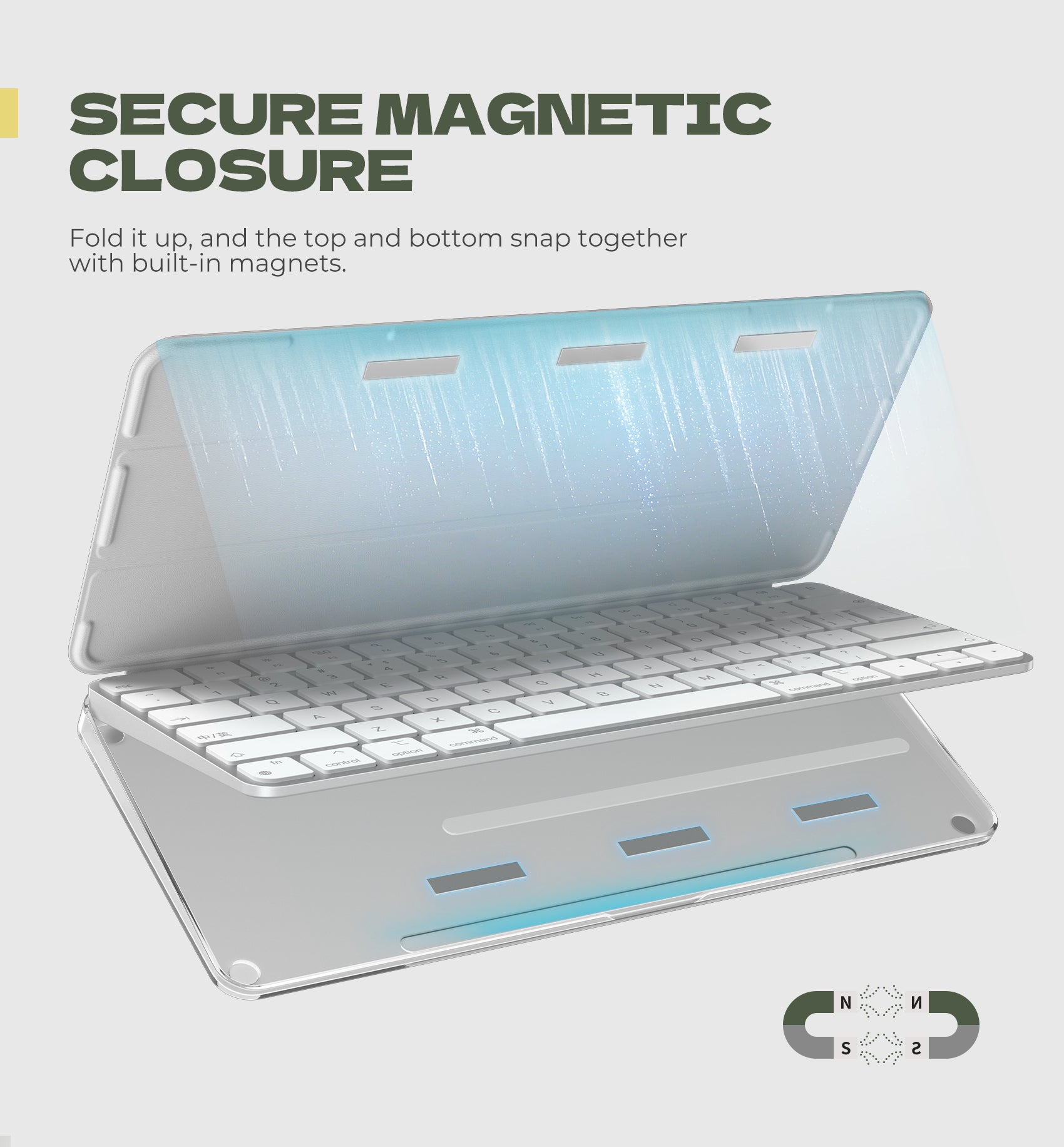 Dexnor Case for Apple Magic Keyboard with Touch ID 2024 Dust Proof