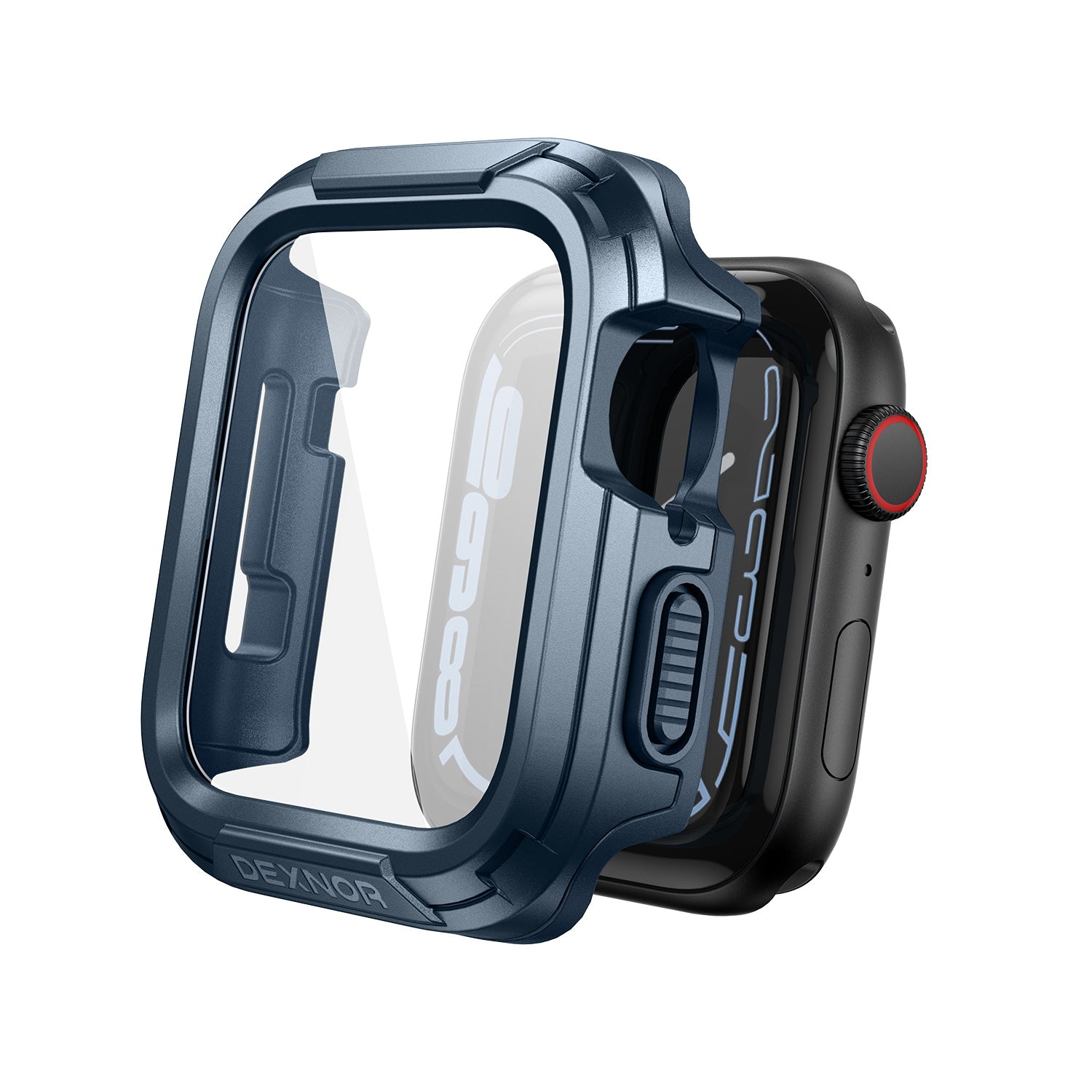Dexnor Case for Apple Watch Series SE 42mm Series 6 42mm Series 5 42mm Series 4 42mm Series3 42mm Series 2 Series1 42mm Protective Case with Bulit-in Screen Protector 2 in 1 Overall Guard Case Cover