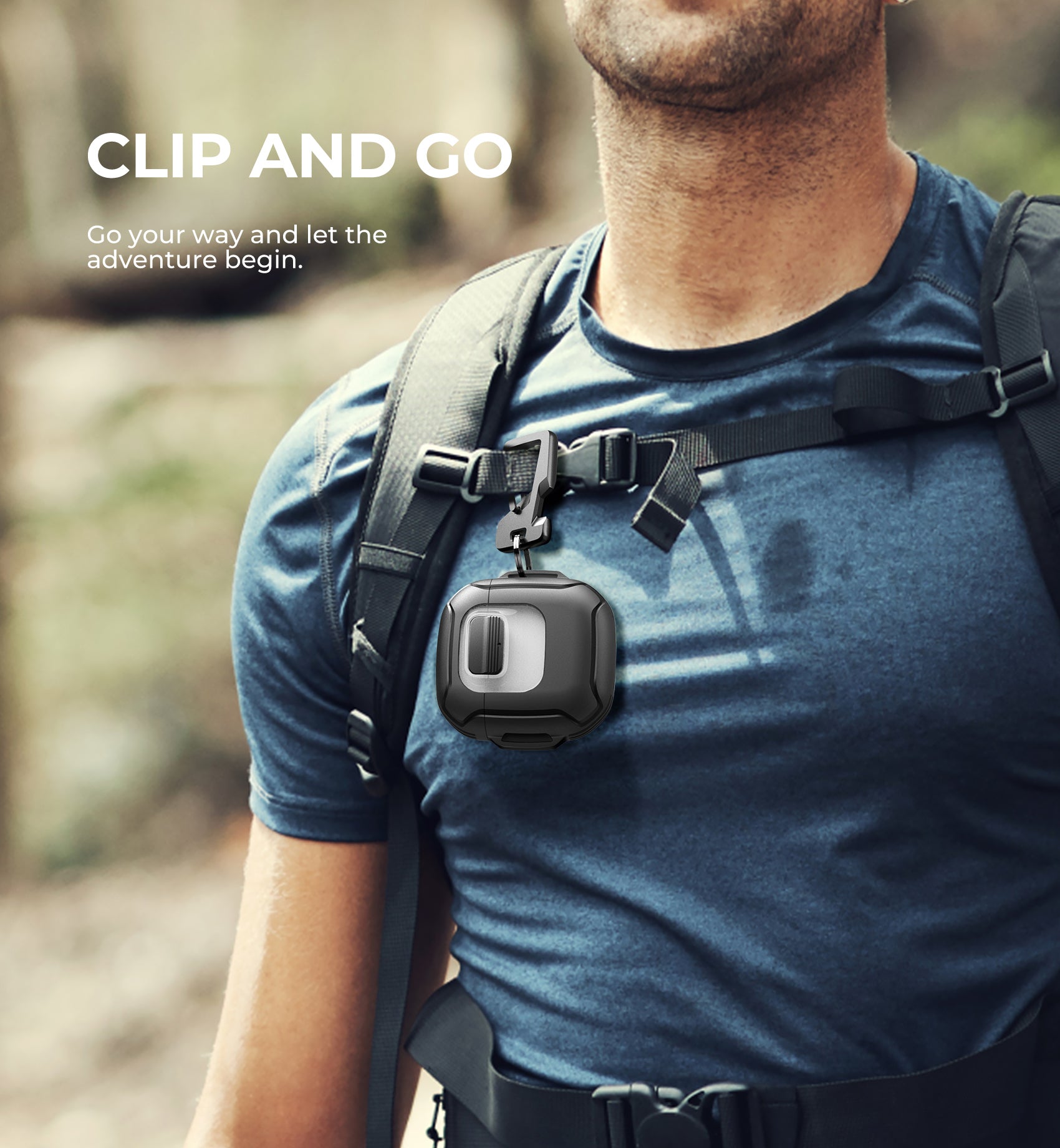 Dexnor Case for Bose QuietComfort Ultra Earbuds 2023 Secure Lock Clip Rugged  with Carabiner Keyring