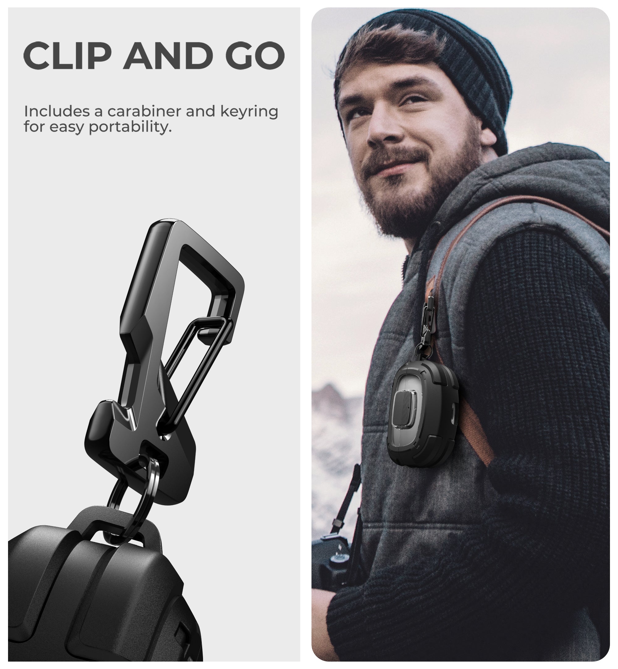 Dexnor Case for Bose Ultra Open 2024 with Drop-Proof Lock Shockproof Rugged Bumper Cases Protective Cover with Carabiner Keyring Cleaner Kit