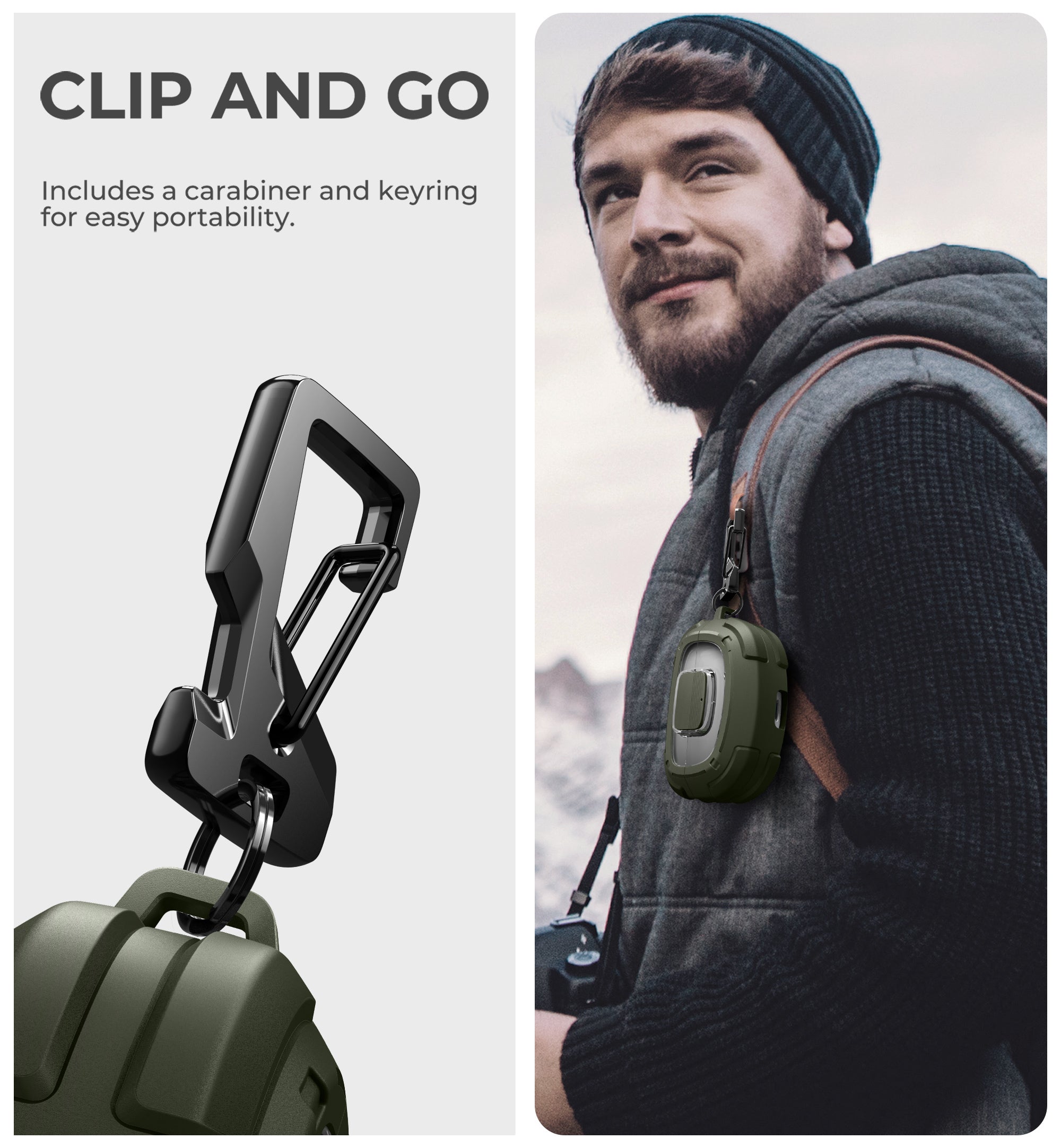 Dexnor Case for Bose Ultra Open 2024 with Drop-Proof Lock Shockproof Rugged Bumper Cases Protective Cover with Carabiner Keyring Cleaner Kit